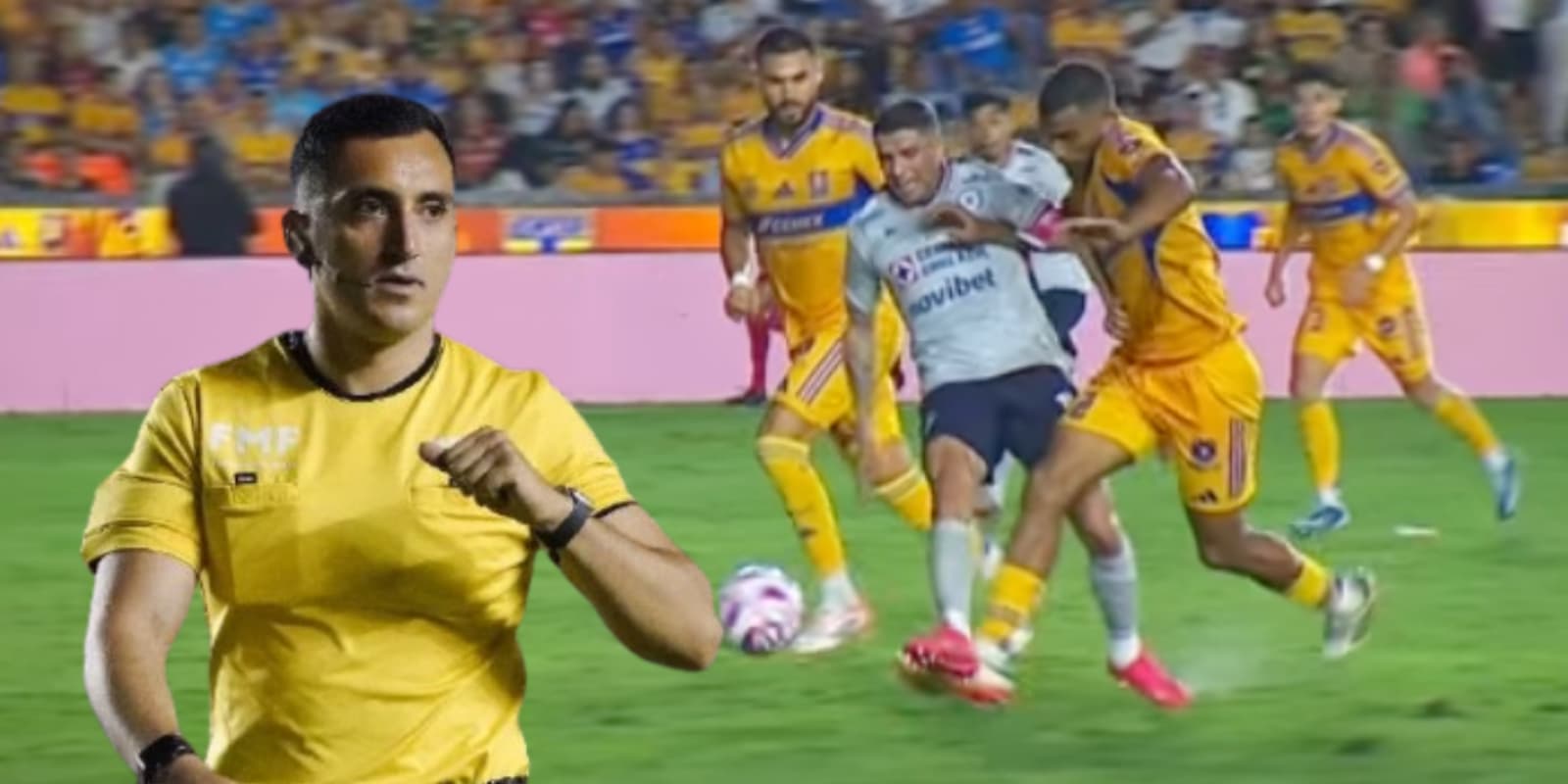 Ismael López en el Tigres vs Cruz Azul / FOTO RÉCORD