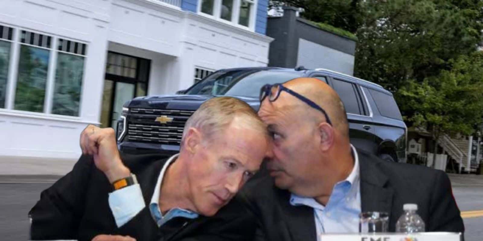 Ivar Sisniega y Juan Carlos Rodríguez, al fondo Chevrolet Suburban (Foto: Mexsport)