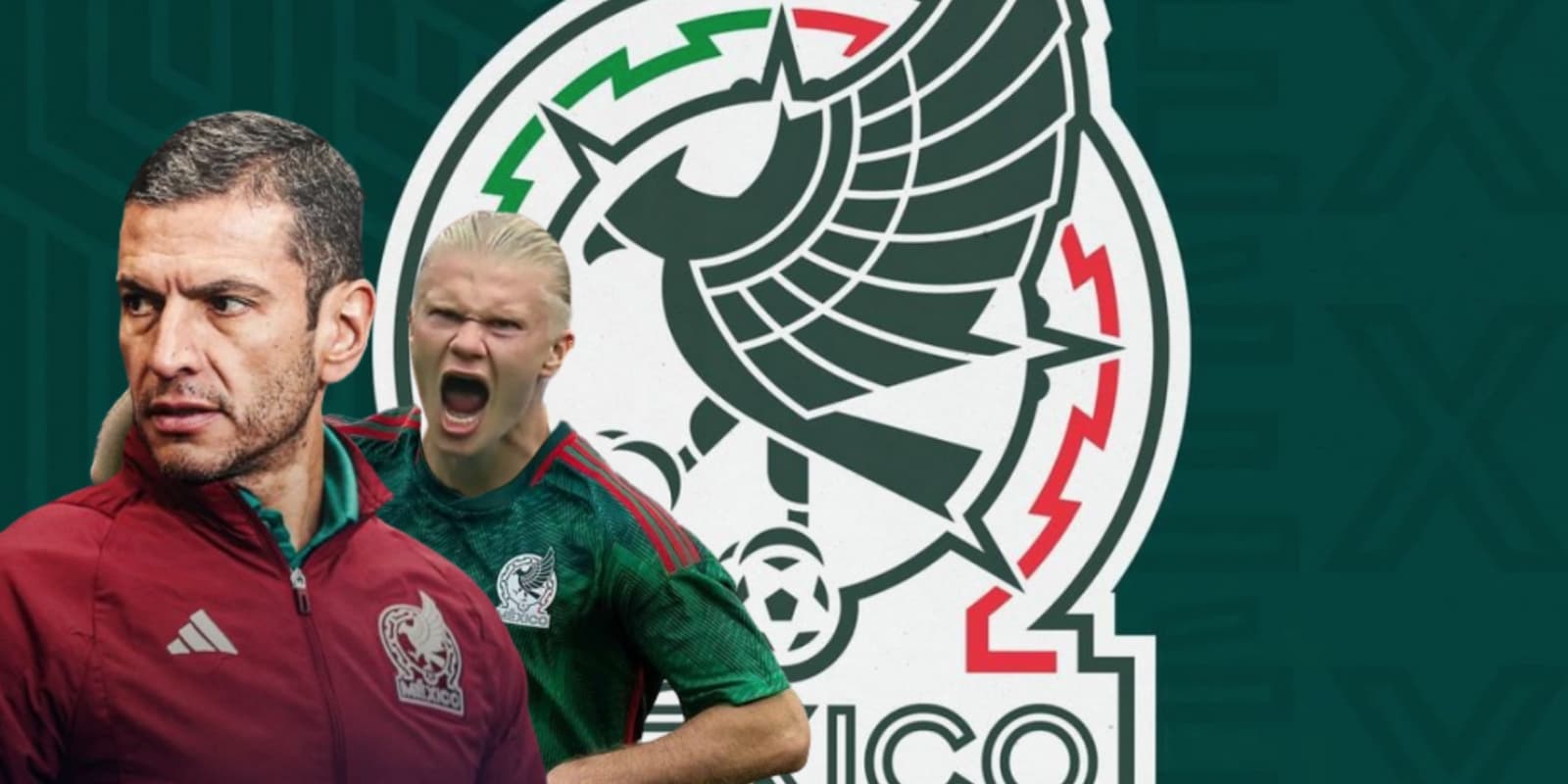 Jaime Lozano junto a Erling Haaland / FOTO ESPN