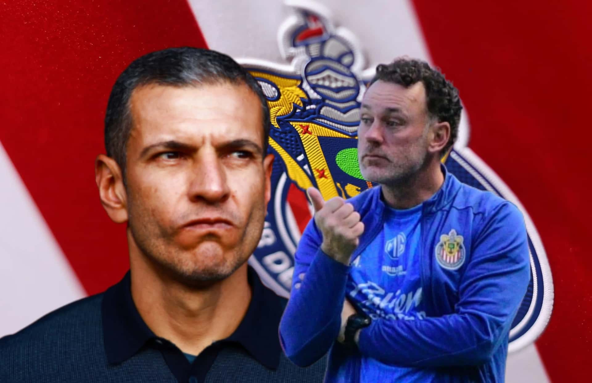 Jaime Lozano y Gabriel Milito/ Foto Chivas.