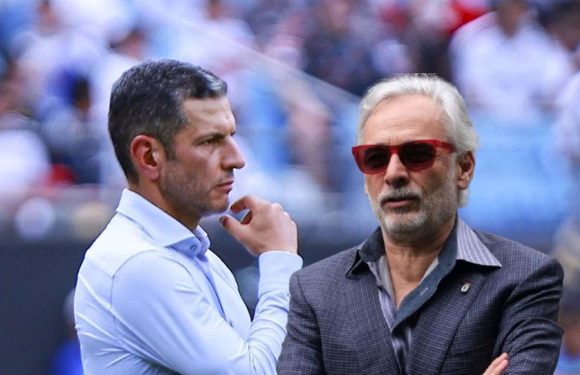 Jaime Lozano y Jesús Martínez/Foto TNT Sports.