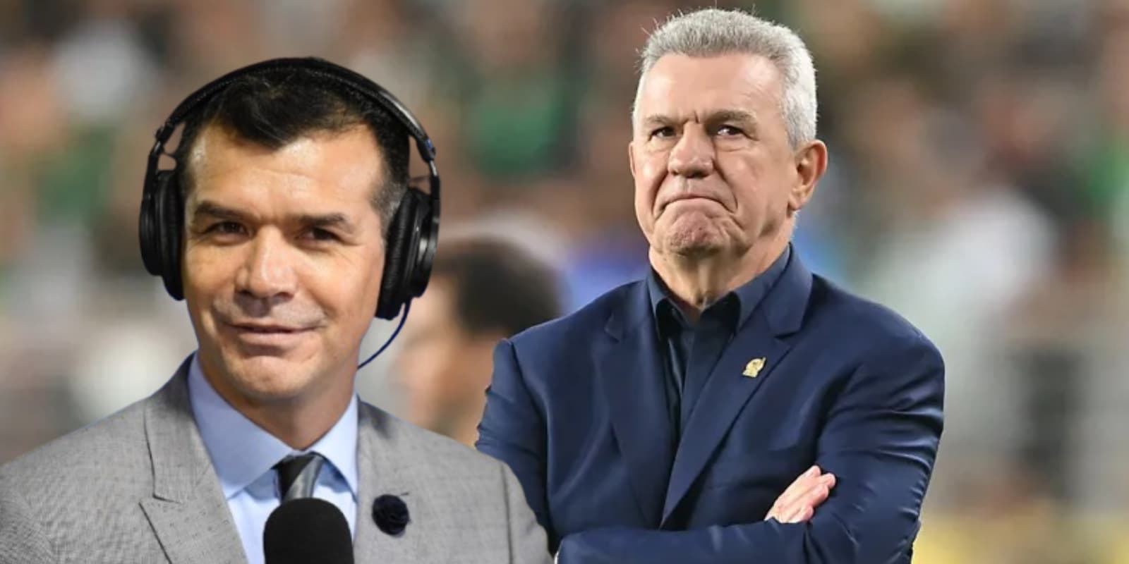 Jared Borgetti junto a Javier Aguirre / FOTO MILENIO