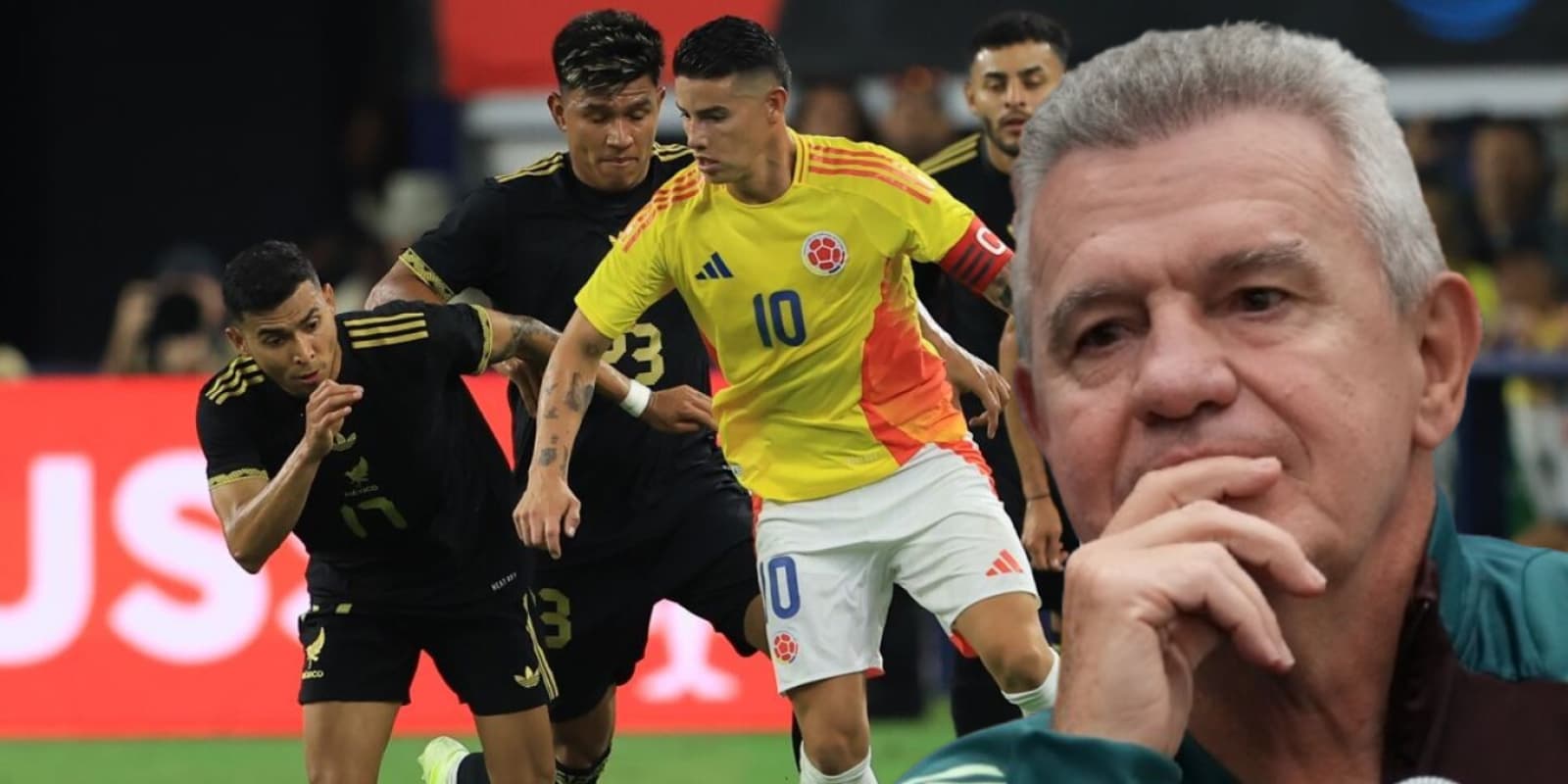 Javier Aguirre en el México vs Colombia / FOTO GETTY IMAGES