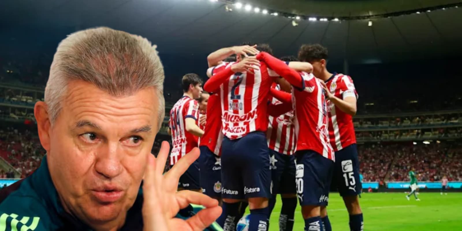 Javier Aguirre junto a jugadores de Chivas / FOTO DIARIO AS