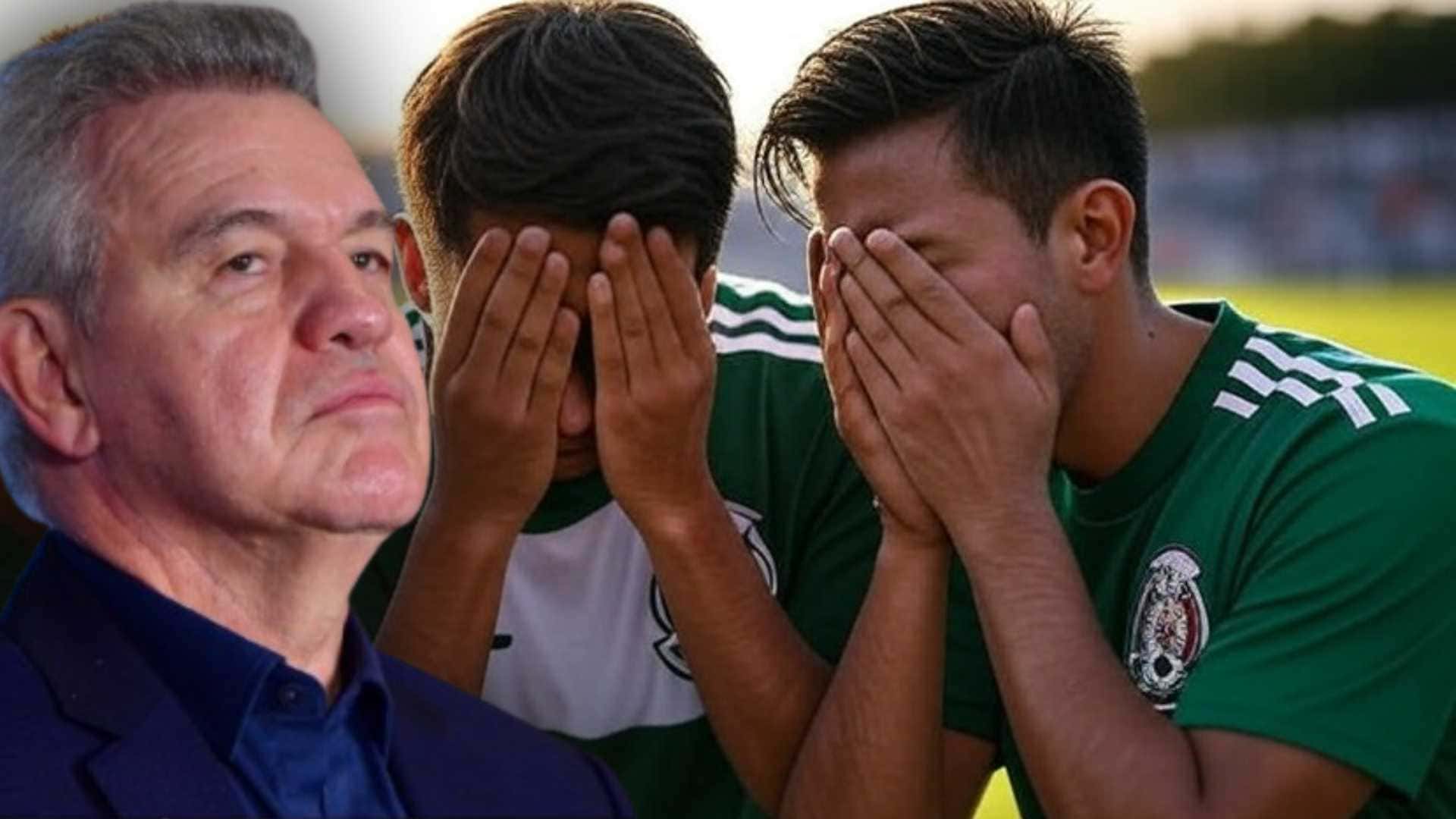 Javier Aguirre y jugadores de México