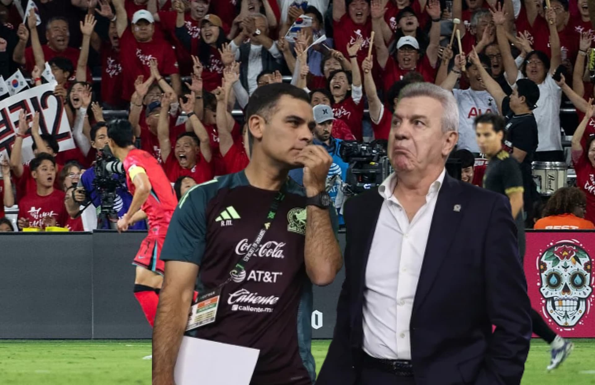 Javier Aguirre y Rafael Márquez/Foto 'X'.