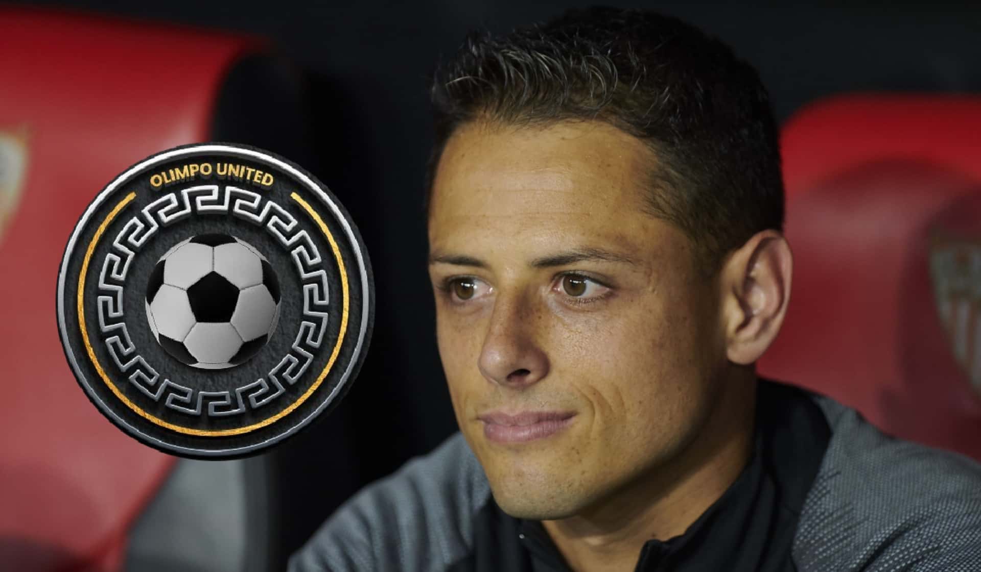 Javier Hernández durante la presentación del Olimpo United