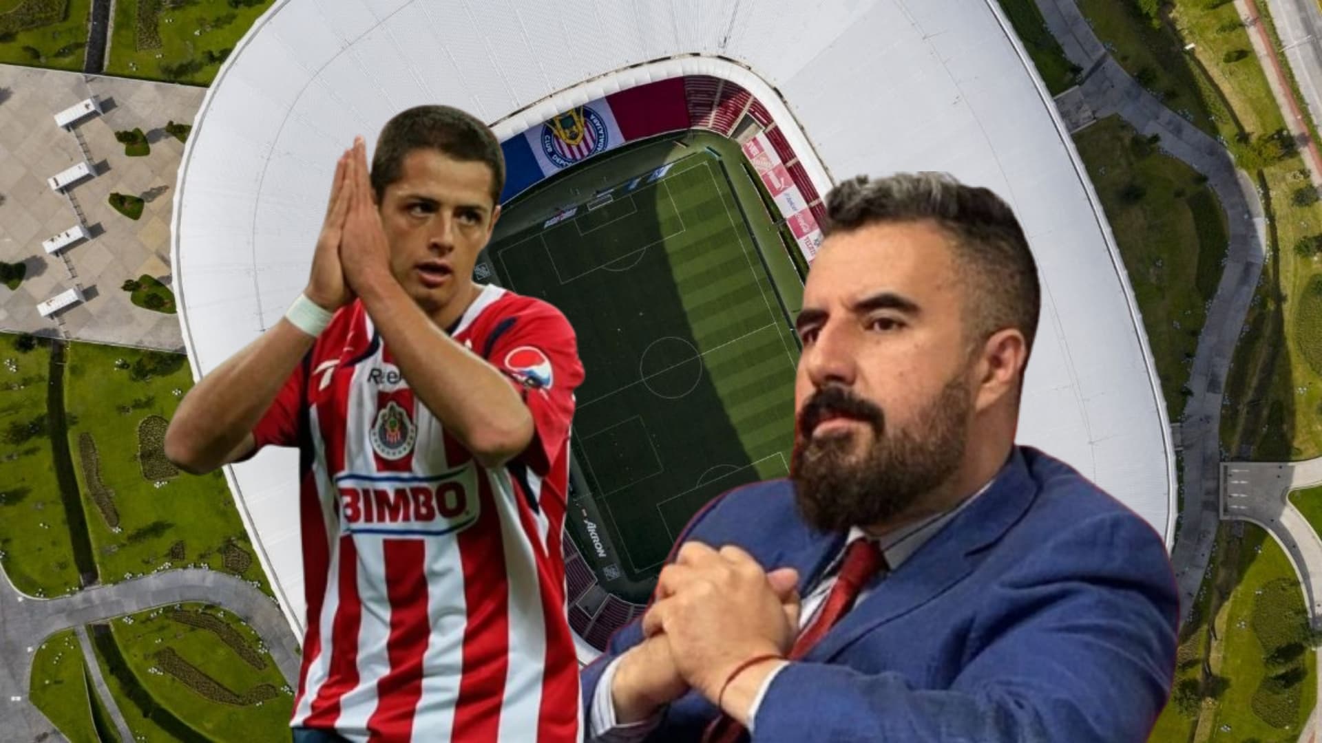 Javier Hernández y Álvaro Morales / Foto: @EstadioAkron