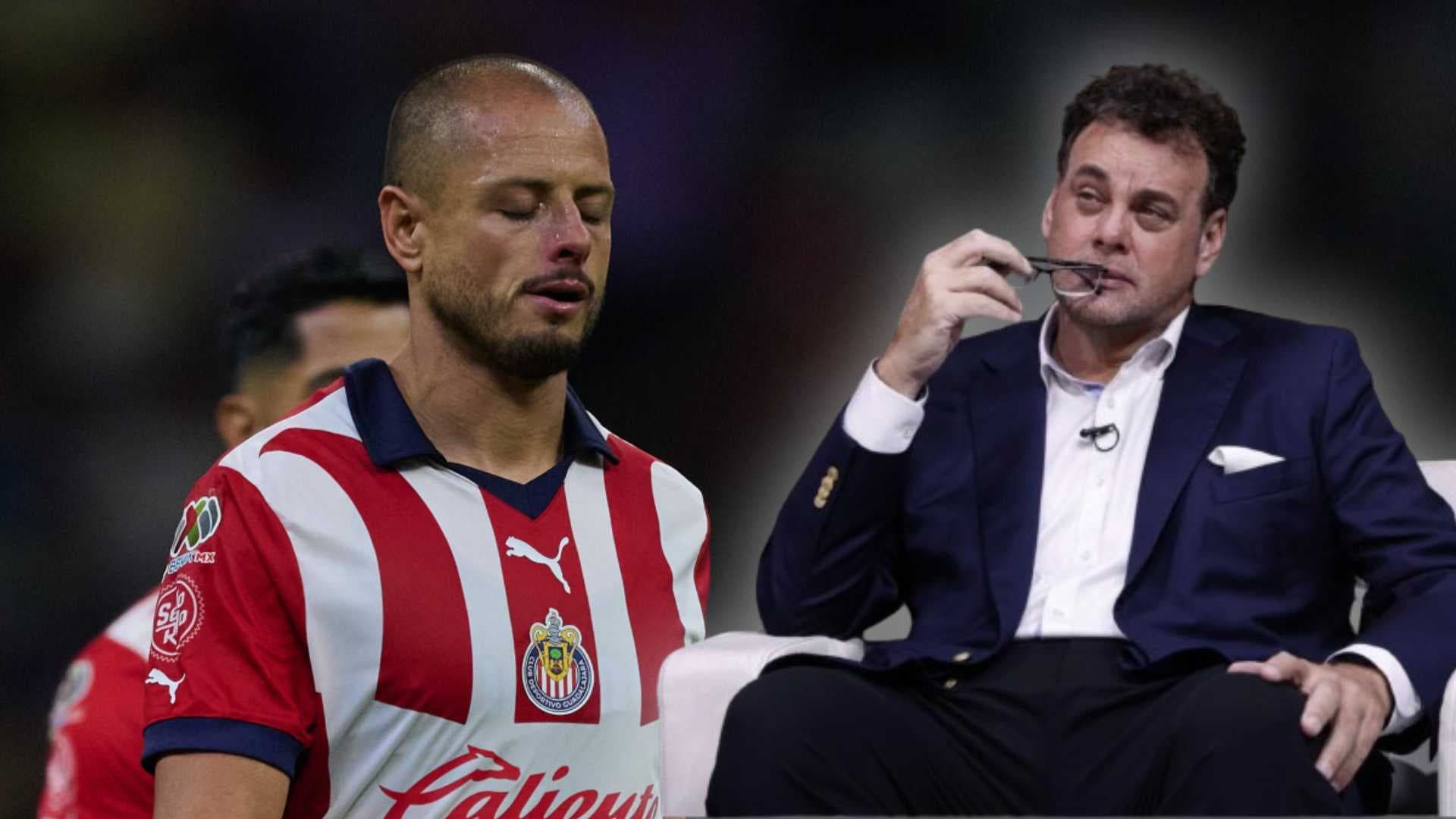 Javier Hernández y David Faitelson (Foto: MEXSPORT y TUDN)