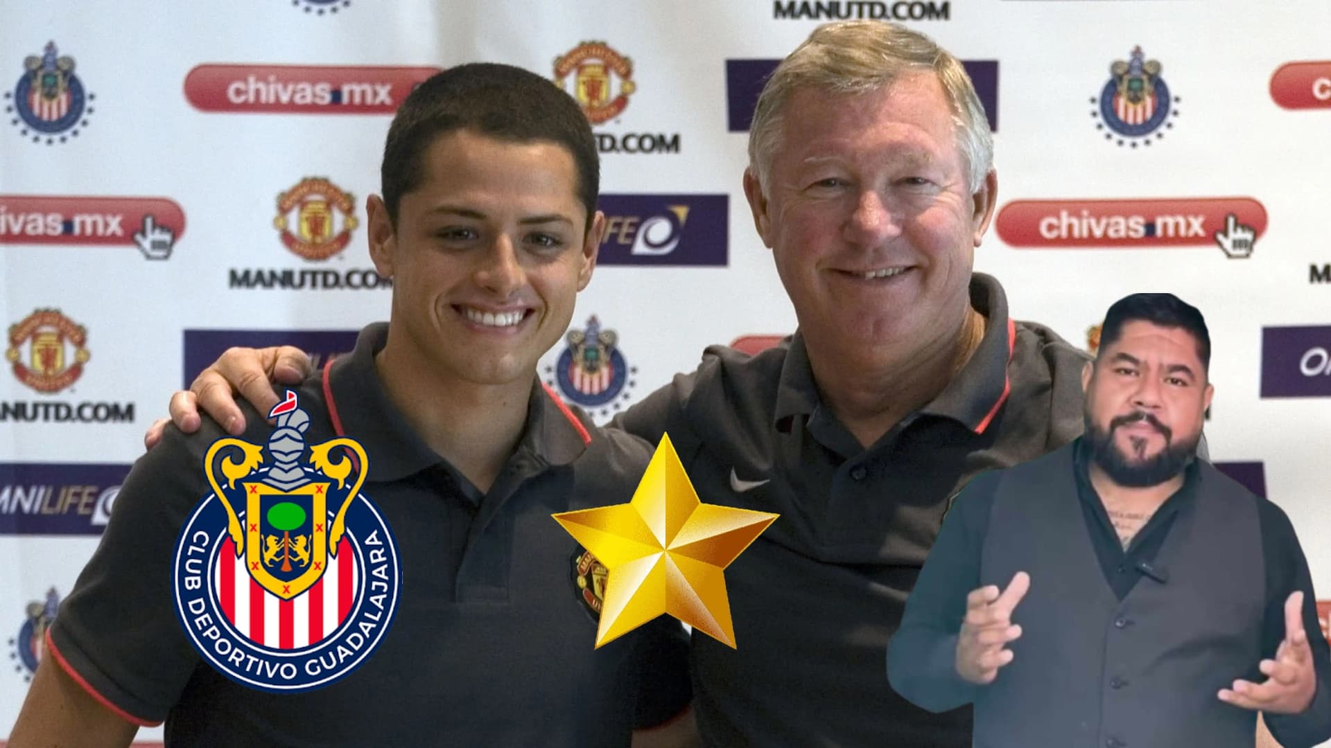 Javier Hernández y Sir Alex Ferguson pasaron cuatro años juntos en el Manchester United.