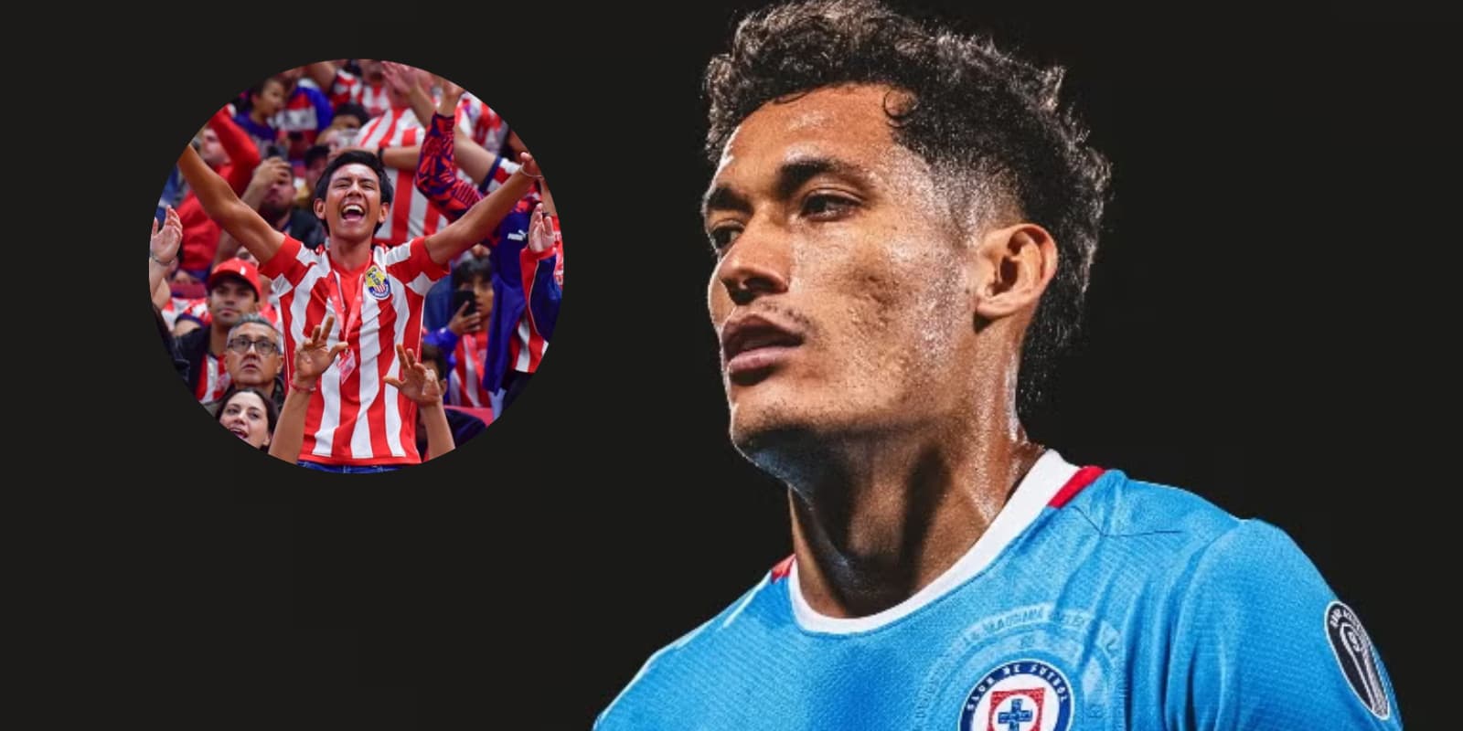 Jesús Orozco Chiquete junto a la afición de Chivas / FOTO MSN