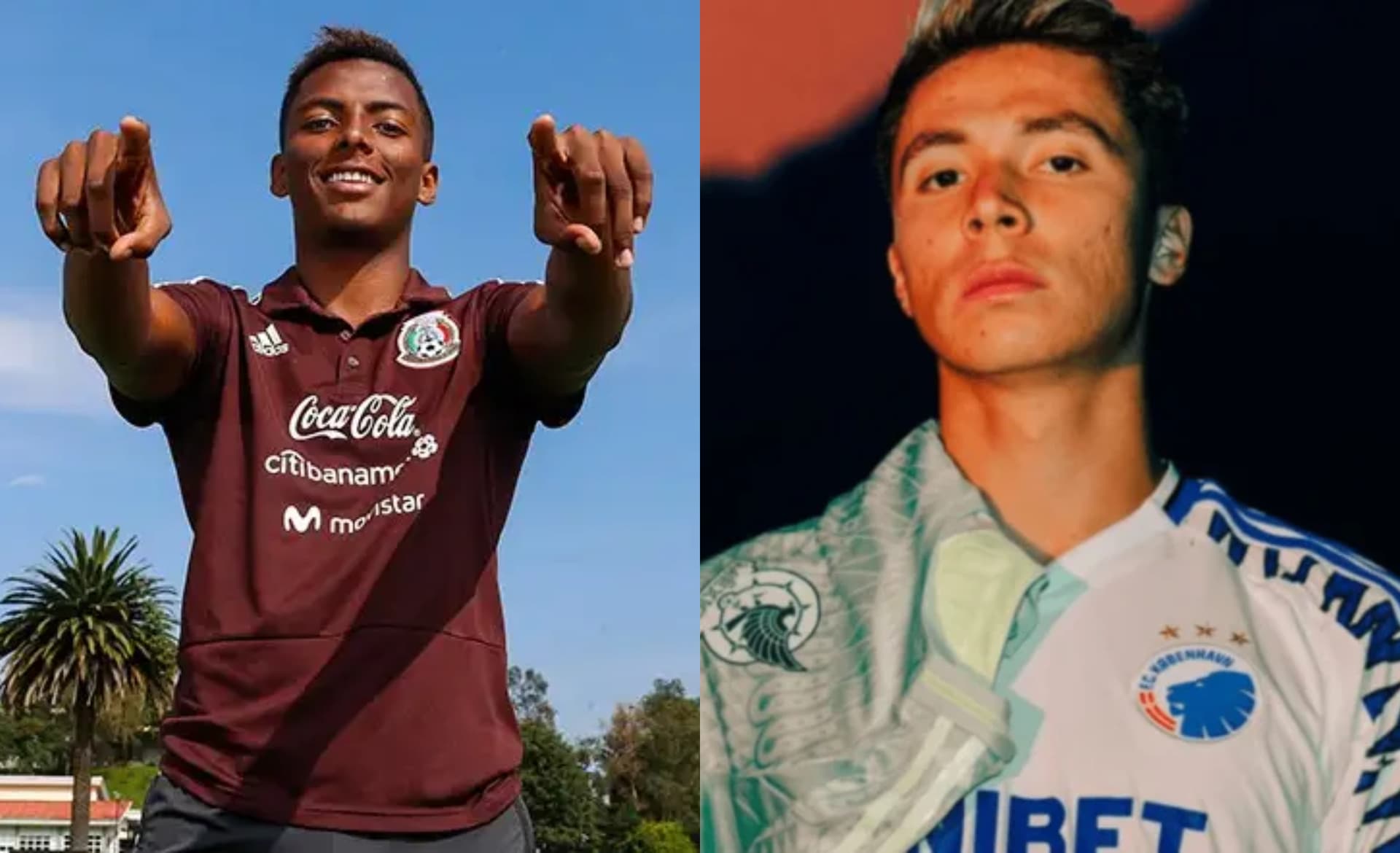 Joao Maleck saluda a la cámara, Huescas a la derecha, presentado con su club (Fuente: FMF y Copenahue)