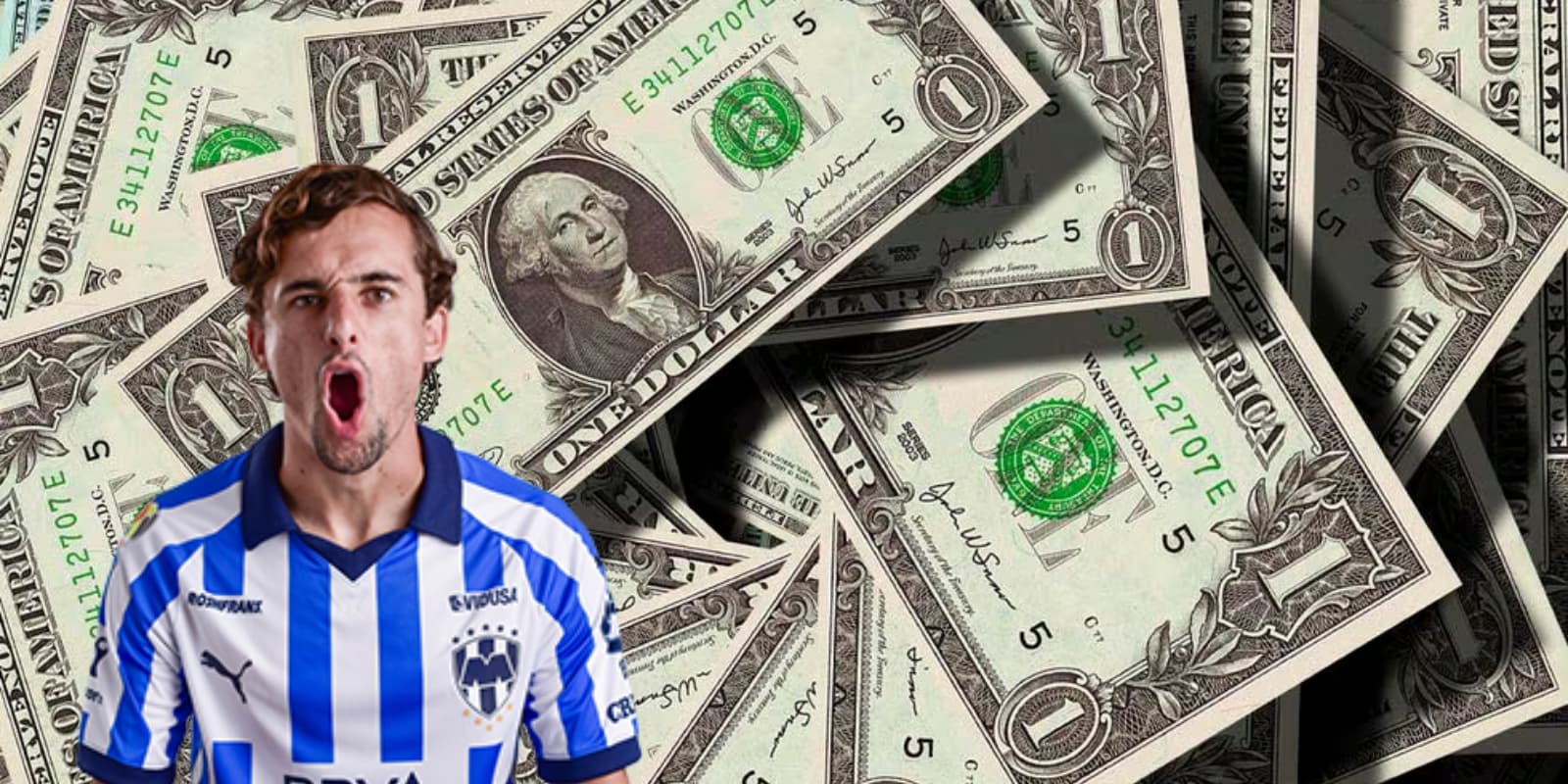 Jordi Cortizo con la indumentaria de Rayados / FOTO Rayados Oficial