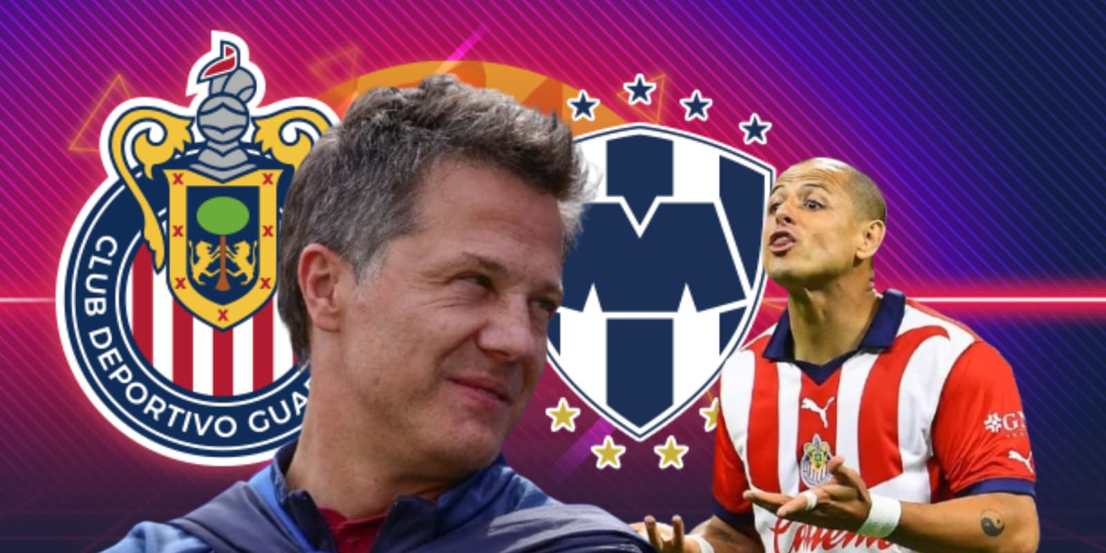 José Antonio Noriega junto a Javier Hernández / FOTO ESTADIO DEPORTES