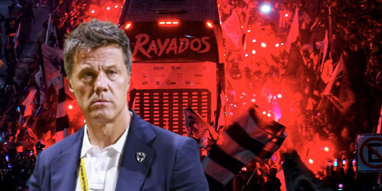 José Antonio Noriega junto a la tribuna de Rayados / FOTO ABC