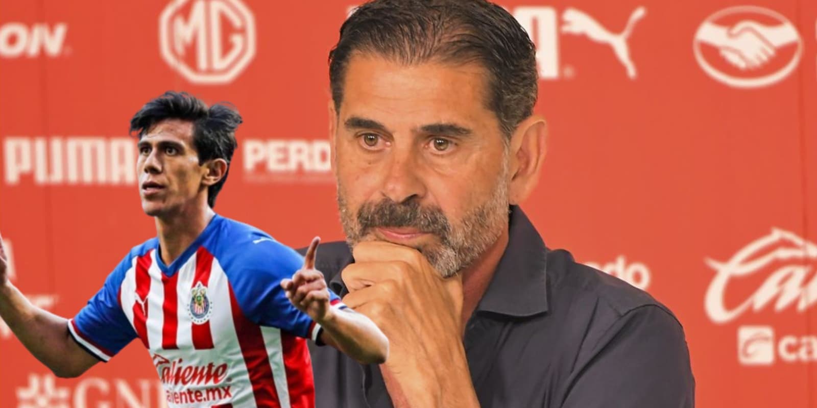 José Juan Macías junto a Fernando Hierro / FOTO IMAGO7