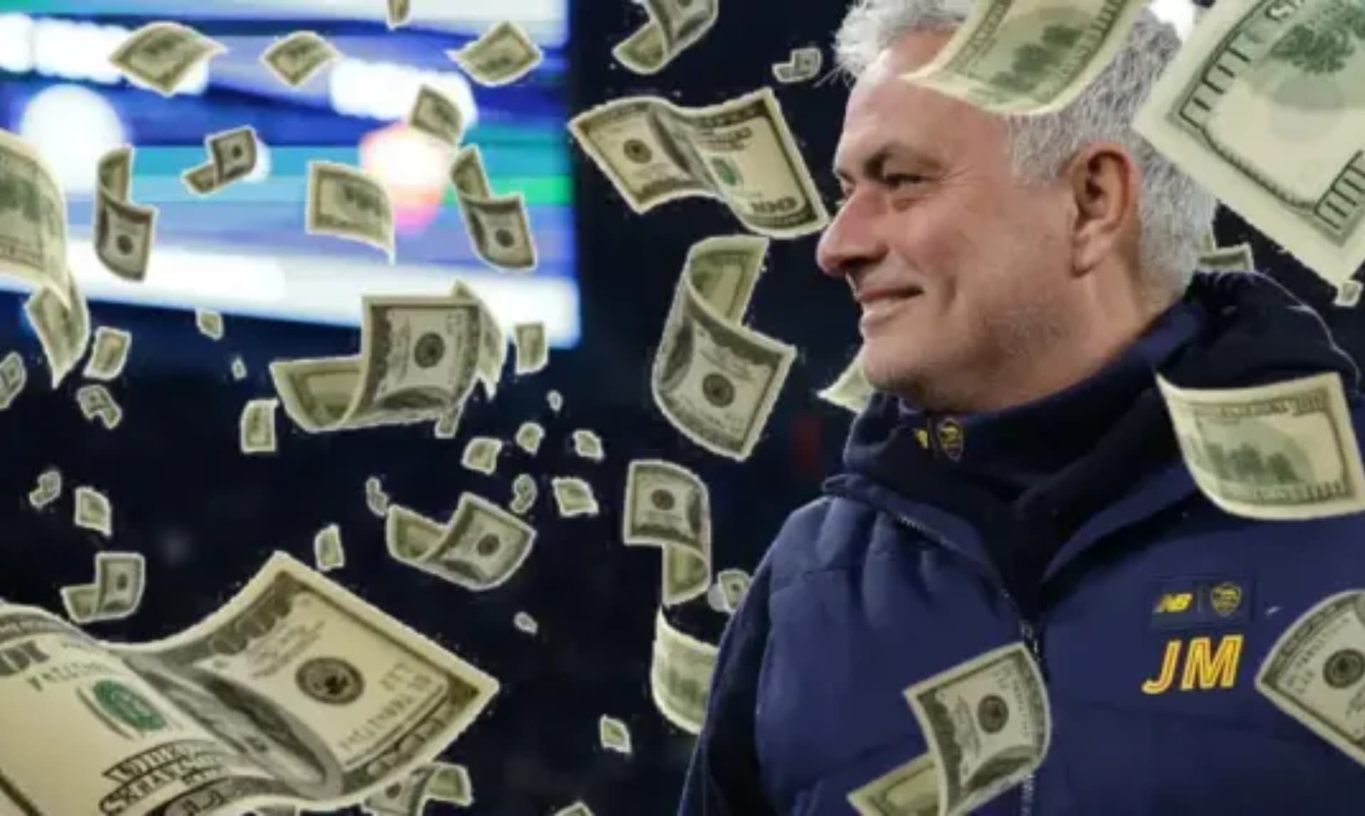 José Mourinho feliz luego de un partido con su club, Roma (Fuente: Roma)