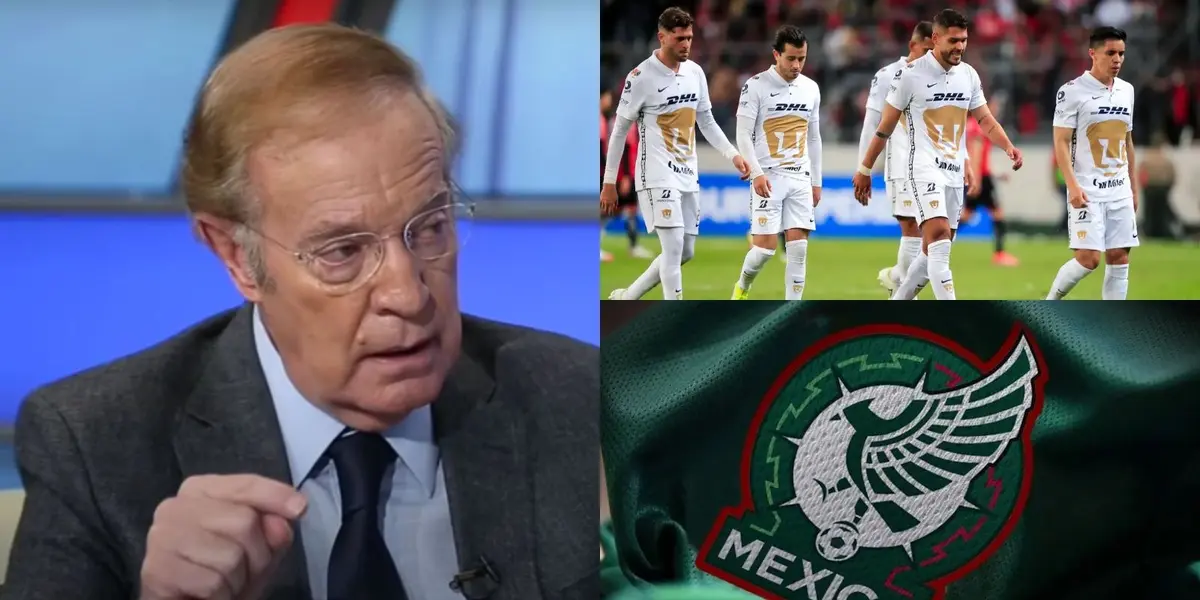 José Ramón Fernández, periodista de ESPN, revela qué figura de Pumas fue vetada por la Selección mexicana.