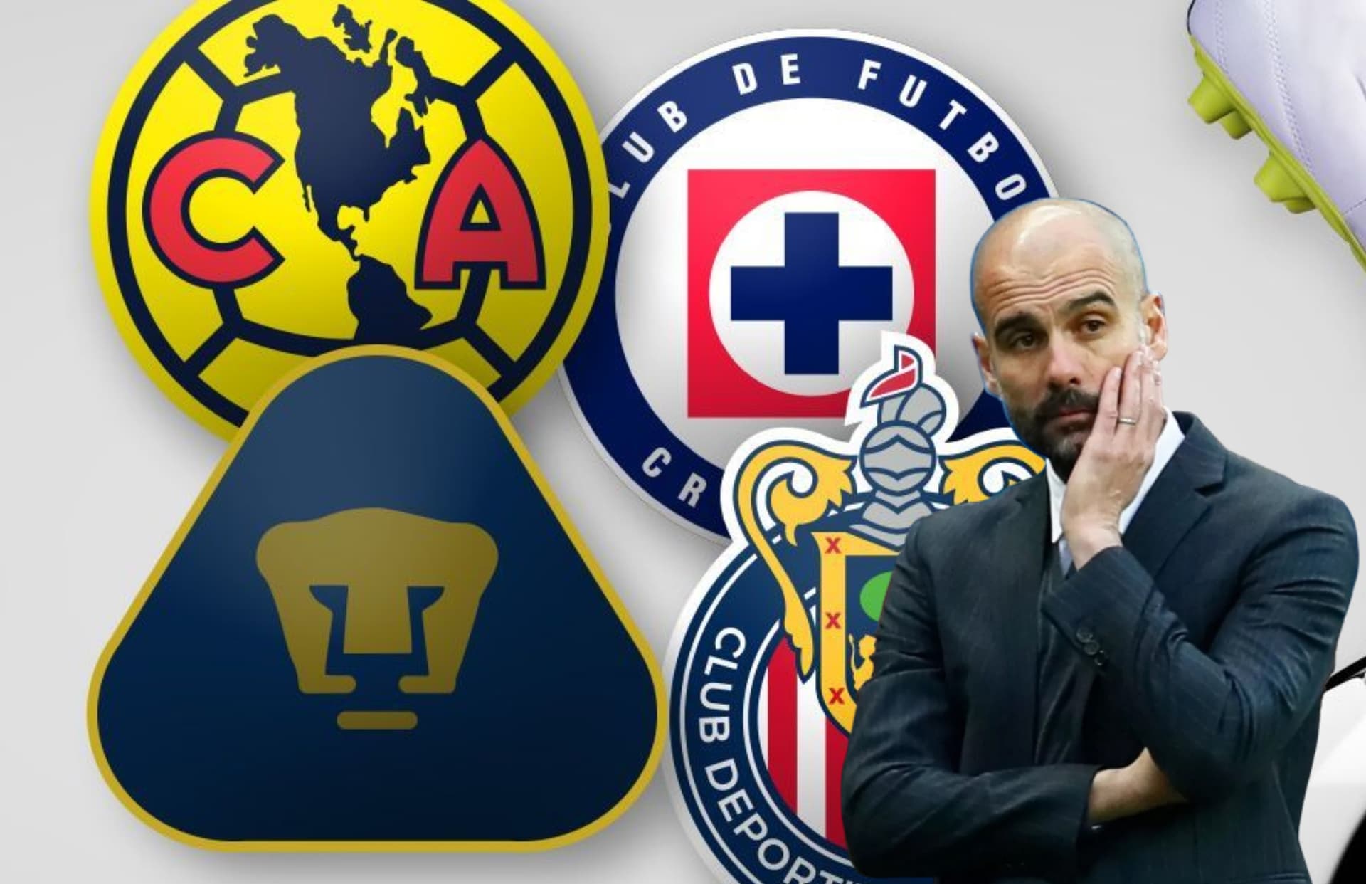 Josep Guardiola y cuatro equipos de México/ Foto ESPN.