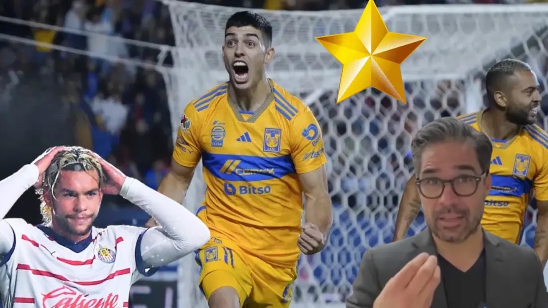 Juan Brunetta marcó el 2-1 en la victoriq de Tigres sobre Atlético San Luis.