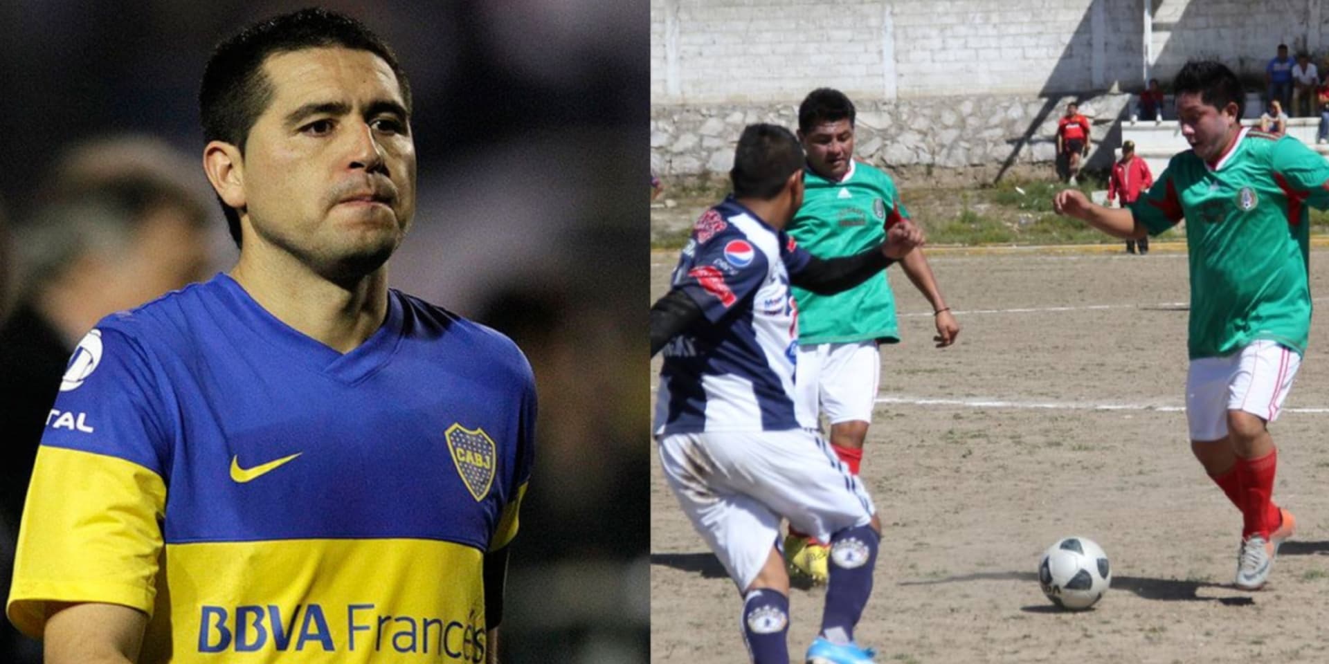 Juan Román Riquelme con la playera de Boca Juniors (Fuente: Goal)