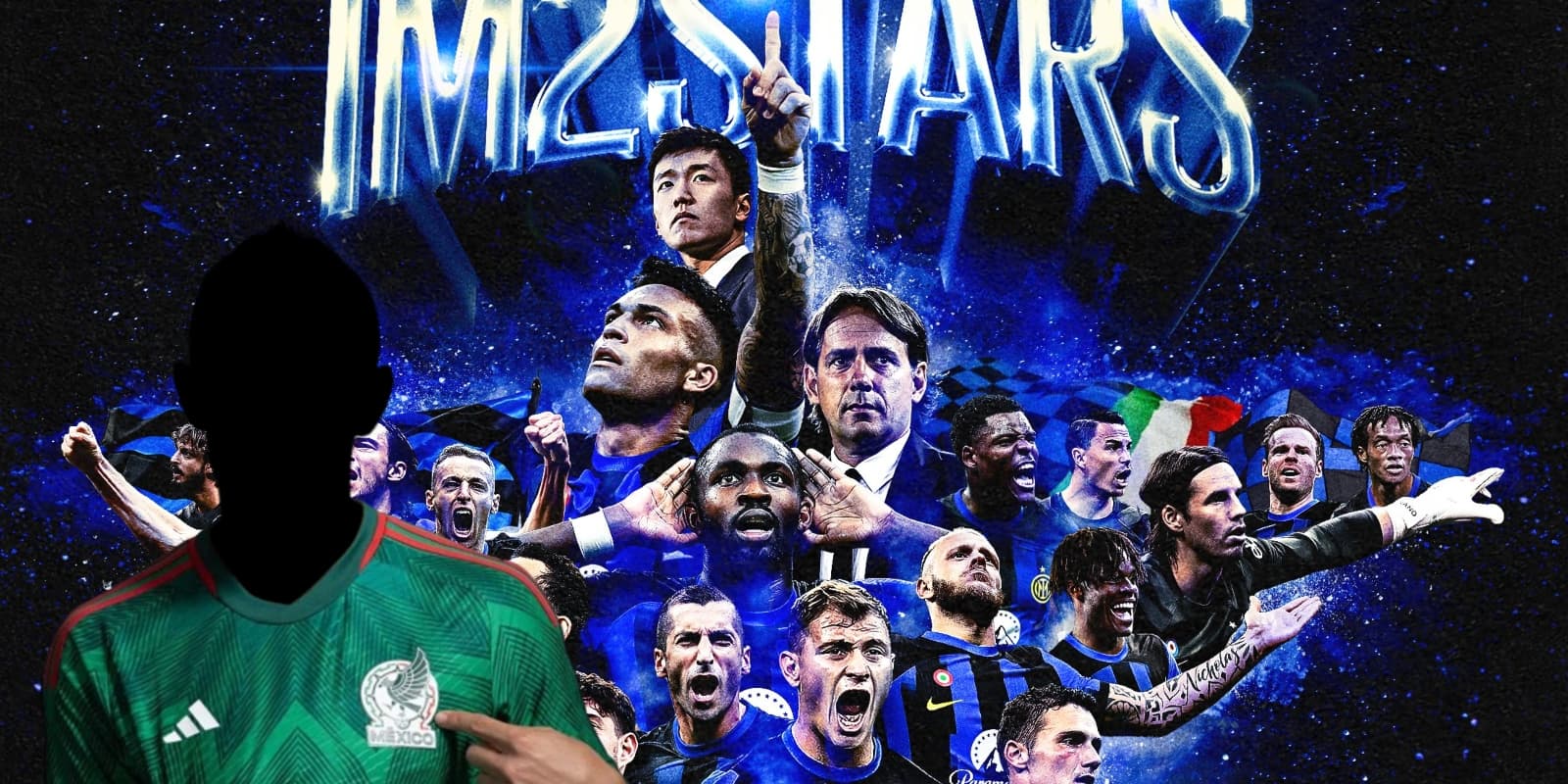 Jugador del Tri junto a jugadores del Inter de Milán / FOTO X