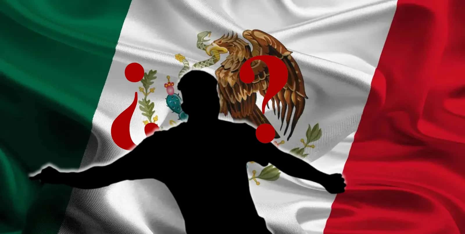 Jugador incógnito junto a la bandera de México / FOTO RÉCORD