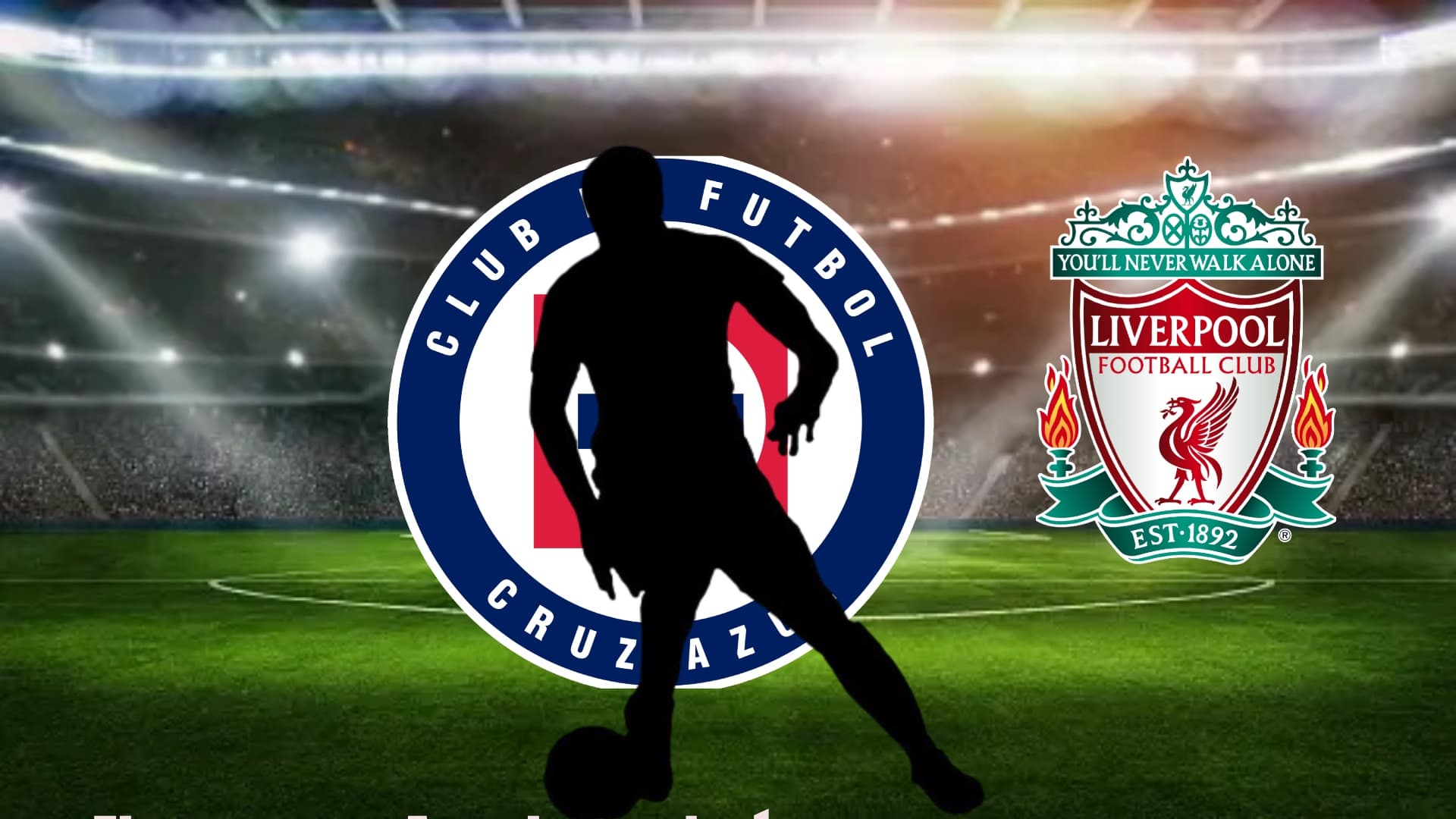 Jugador oculto, con los escudos de Cruz Azul y Liverpool/FOTO El Futbolero