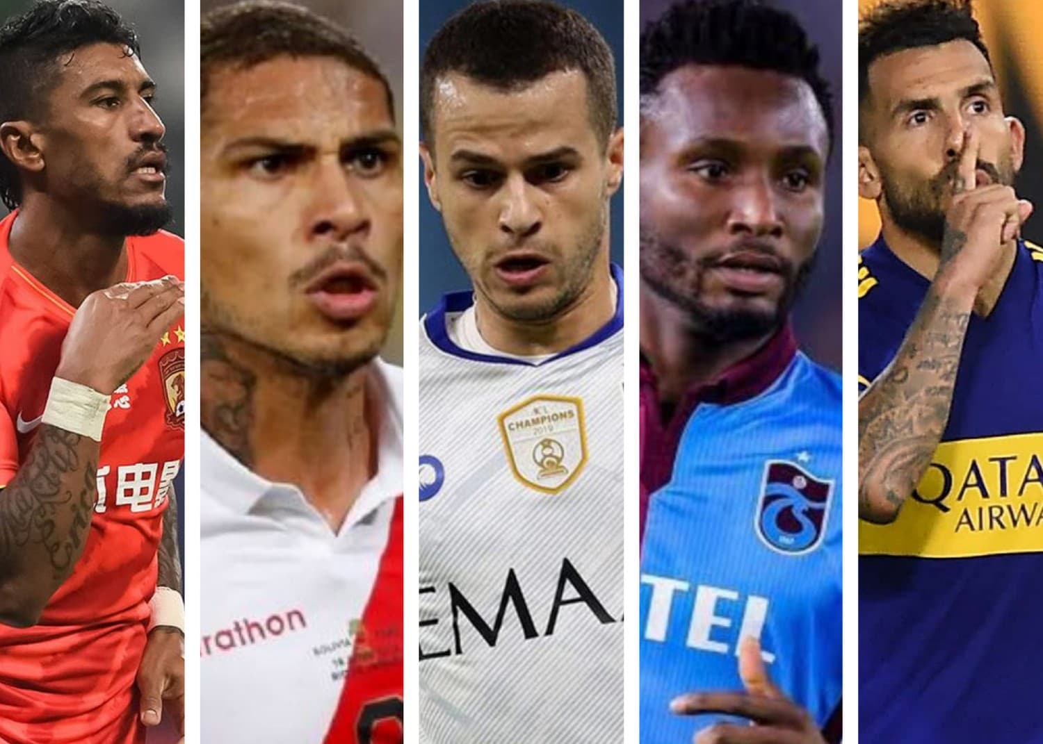 Jugadores como Tévez, Paulinho, Giovinco, Obi Mikel y Guerrero no tienen equipo, por lo que podrían recular en algún club de la Liga MX.