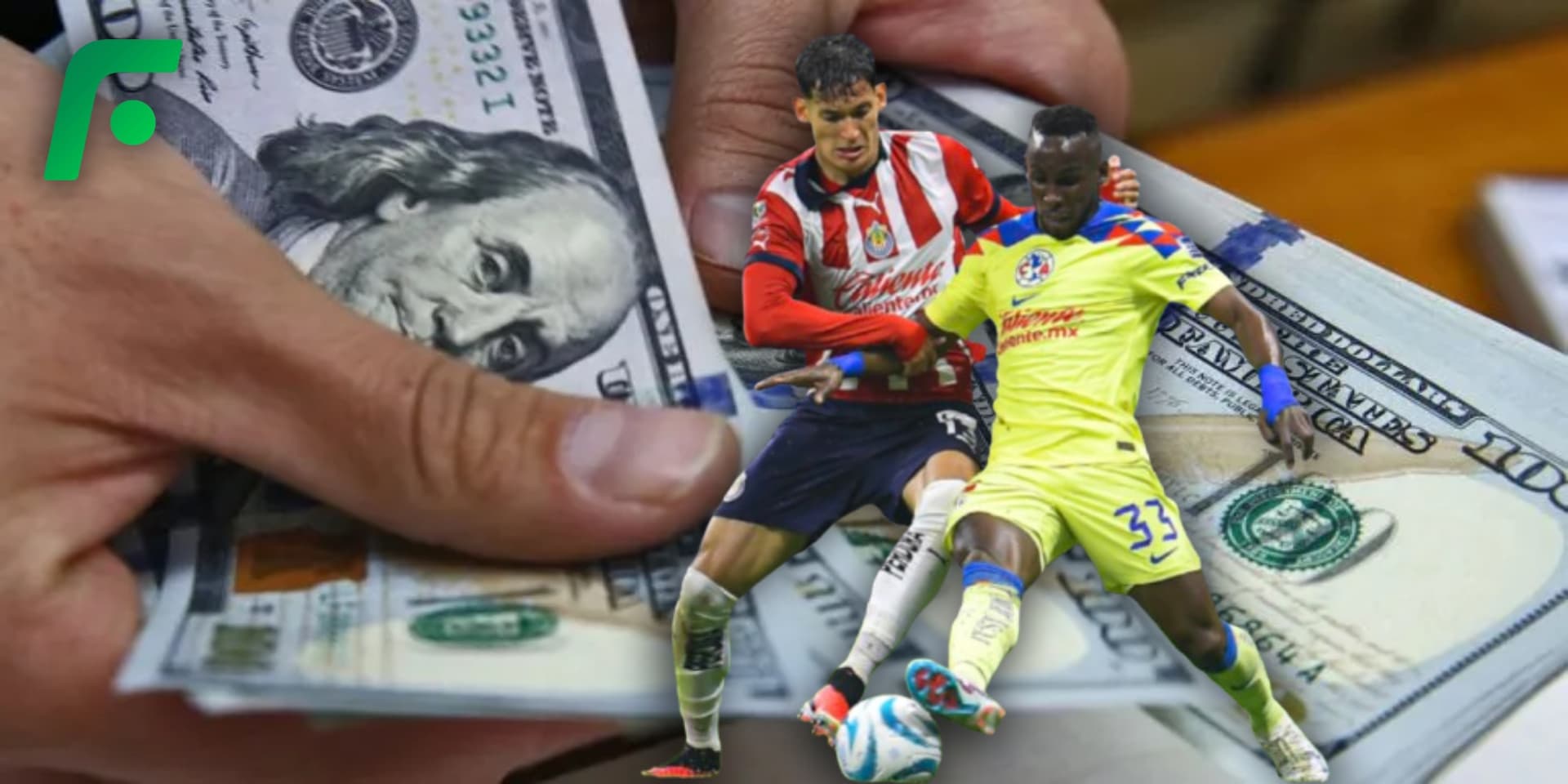 Jugadores de América y Chivas (Fuente: MEXSPORT)