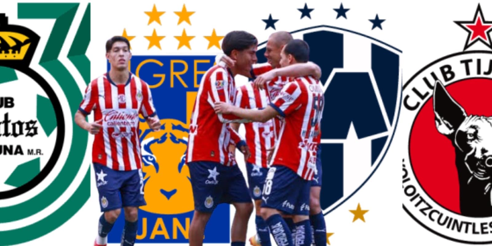 Jugadores de Chivas junto a equipos del norte / FOTO X
