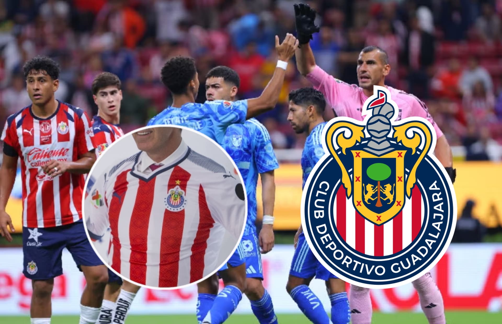 Jugadores de Chivas y Tigres/ Foto Imago 7.