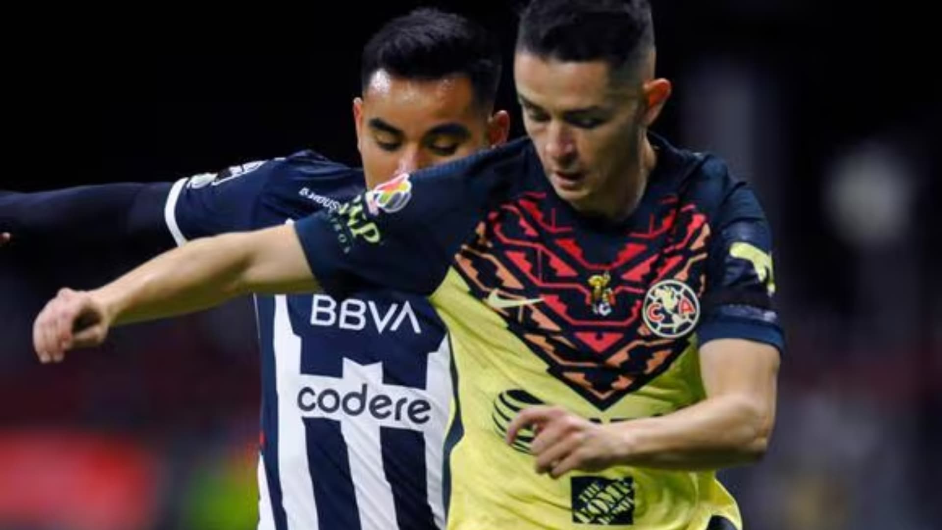 Jugadores de Club América y Club Deportivo de Monterrey (Foto: El Comercio Perú)