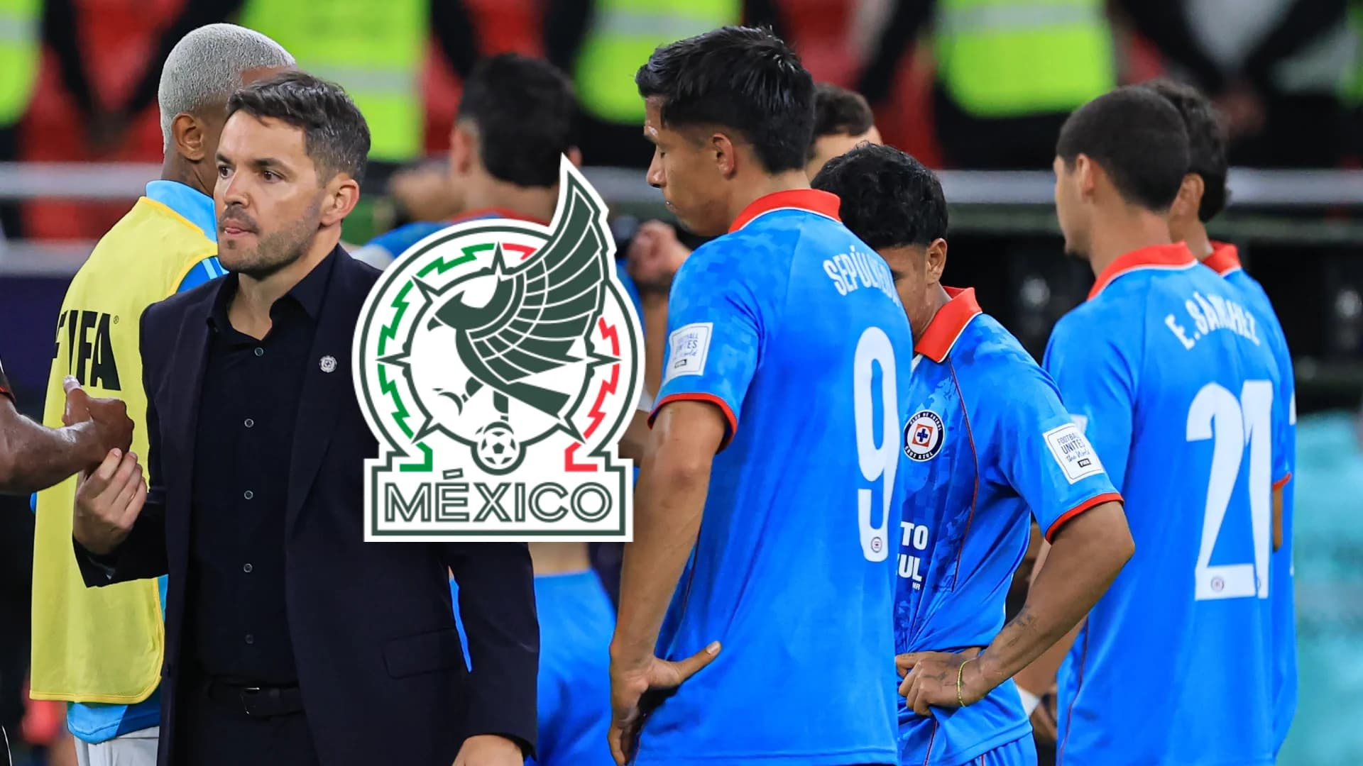 Jugadores de Cruz Azul tras la derrota ante Flamengo