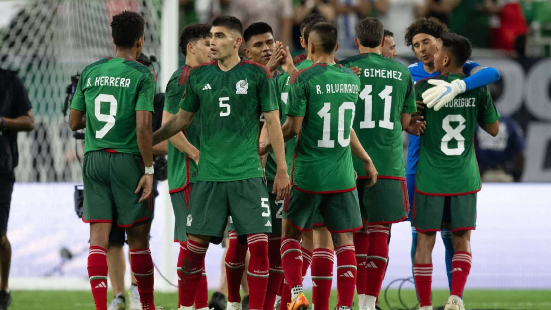 Jugadores de México (Foto: TV Azteca).