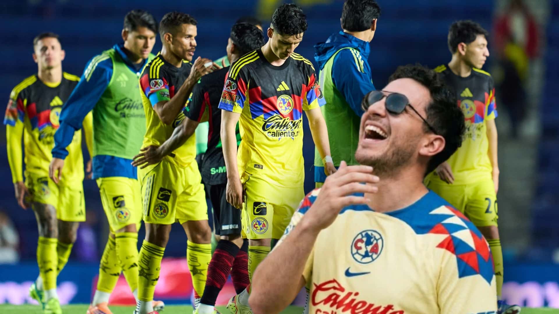 Jugadores del América durante la derrota ante FC Juárez