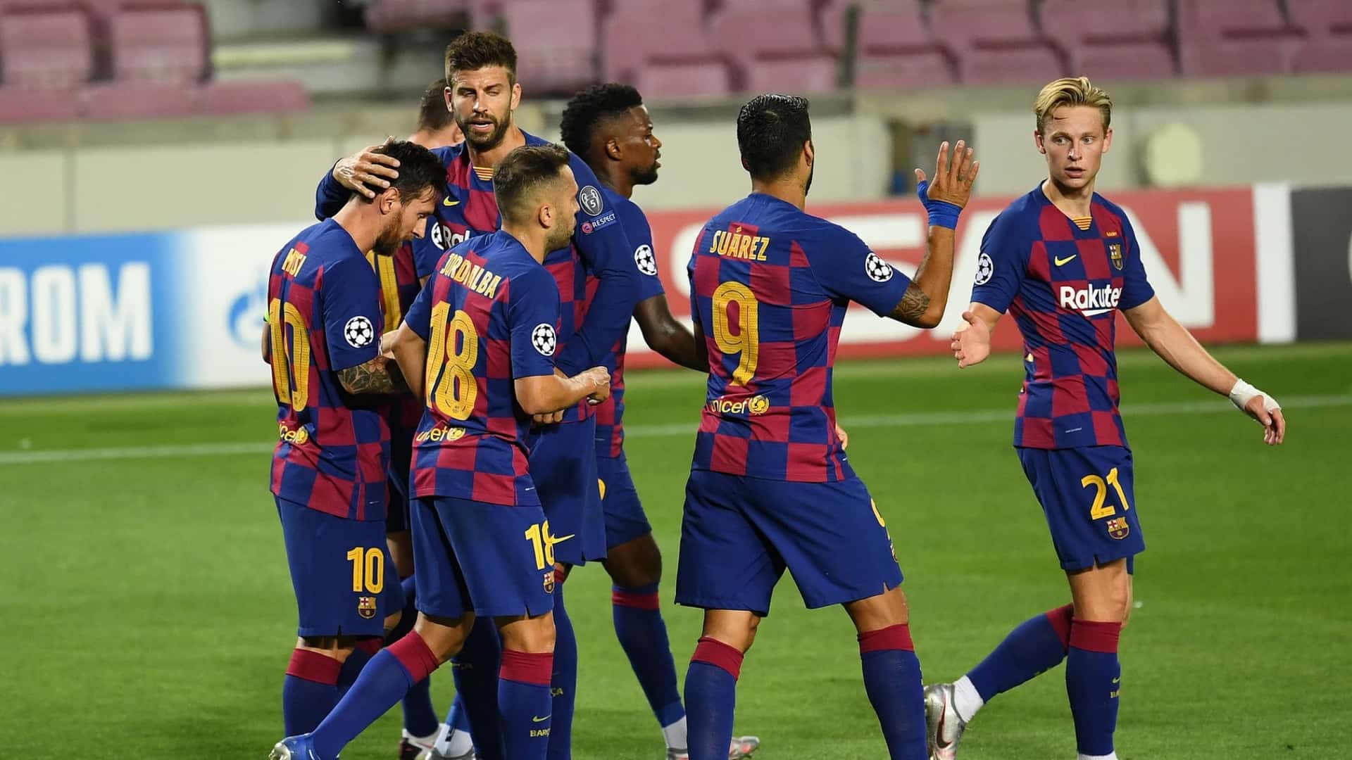 Jugadores del Barcelona (Foto: LaSexta).