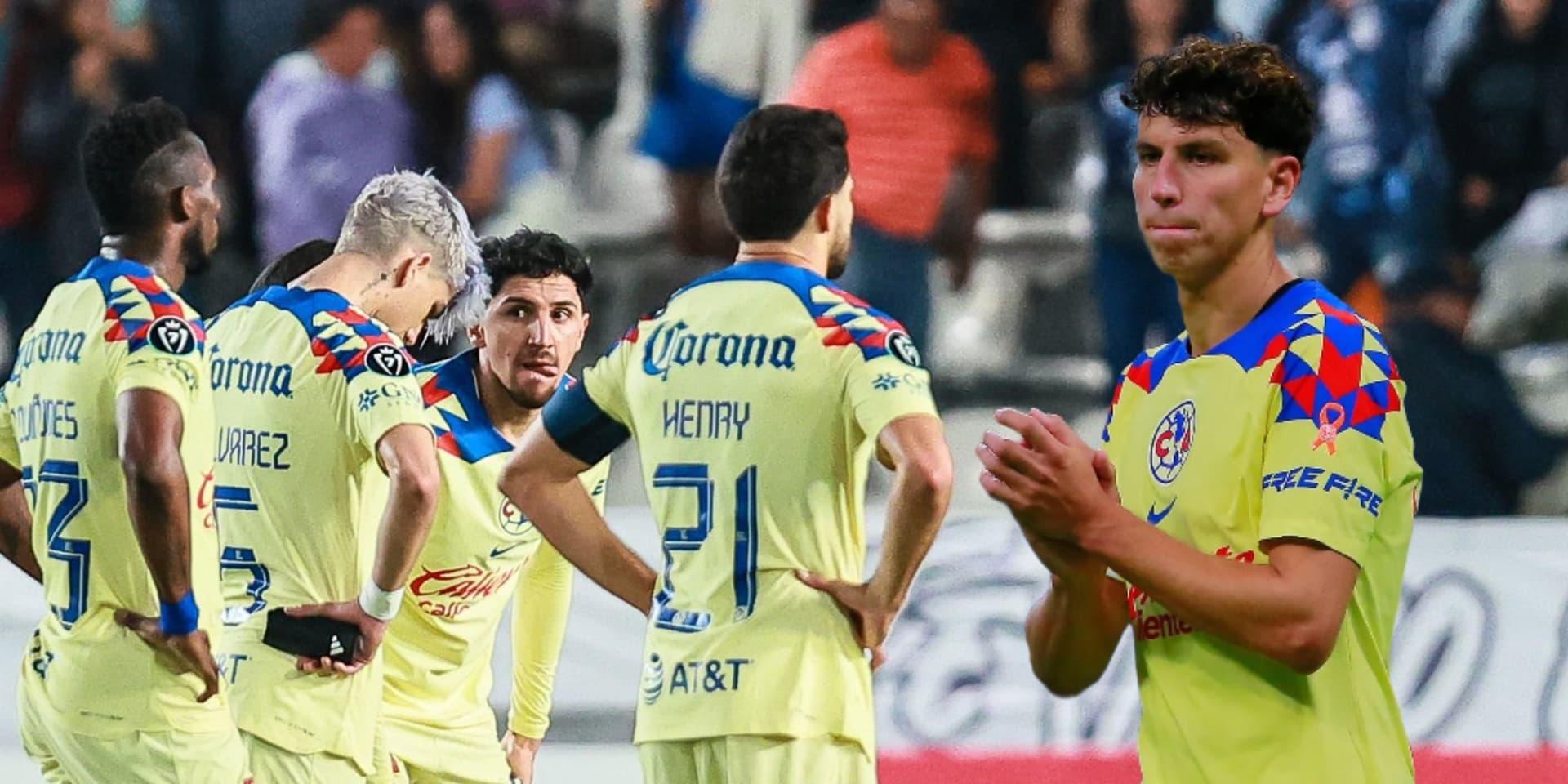 Jugdores del América tras la eliminación con Pachuca / Foto: Getty Images