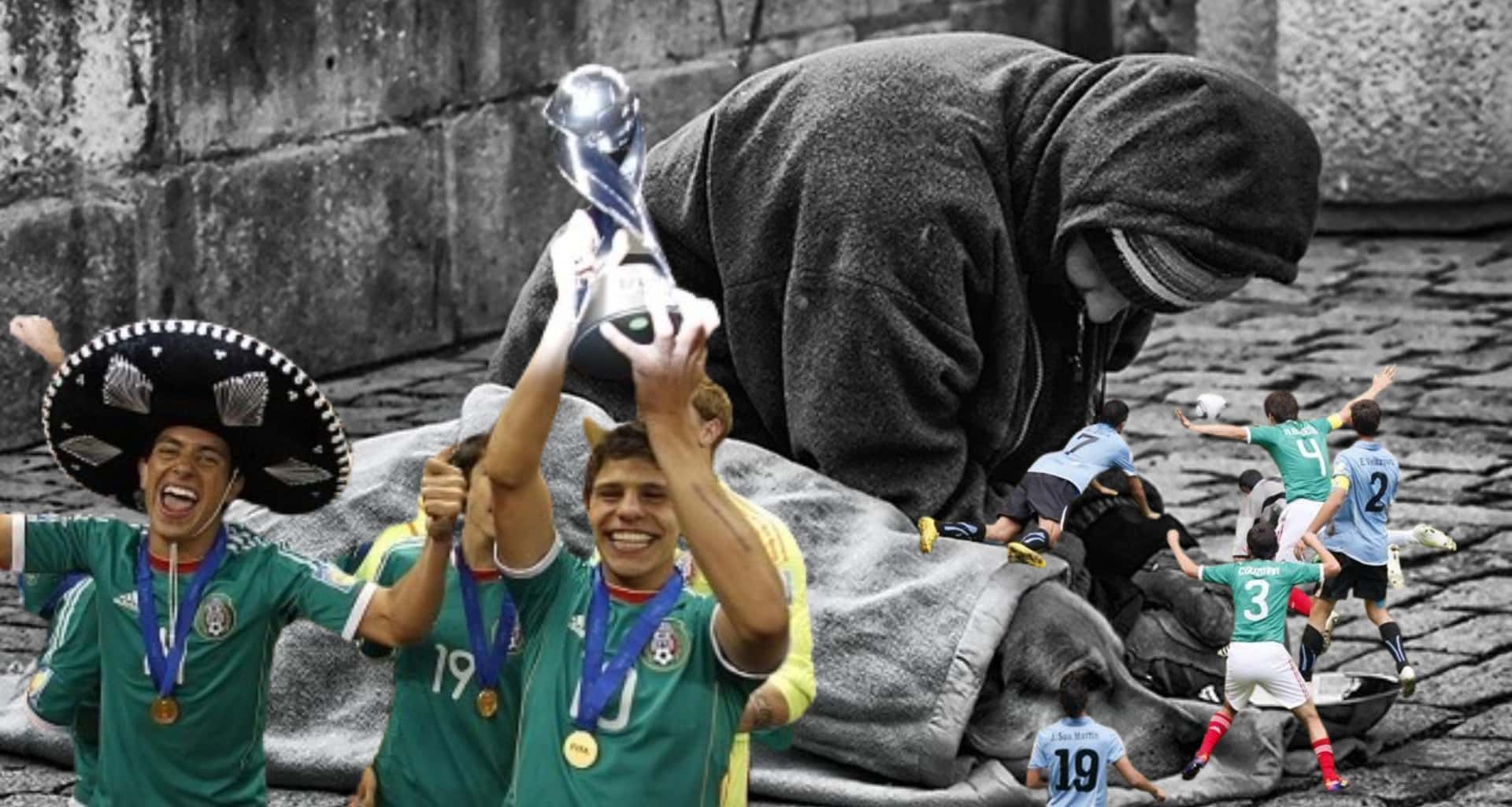 Jugó la final en la que México fue campeón del mundo, ahora es vagabundo