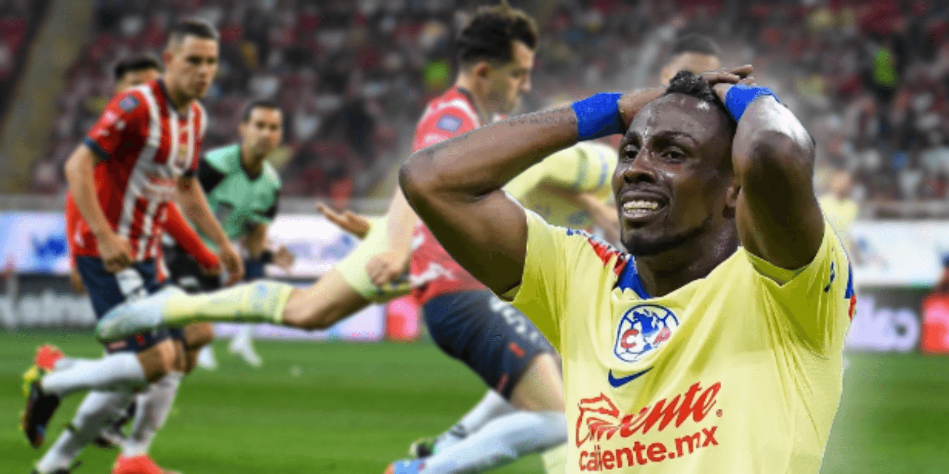 Julián Quiñones con la playera del América ante Chivas / Foto: Diario Marca