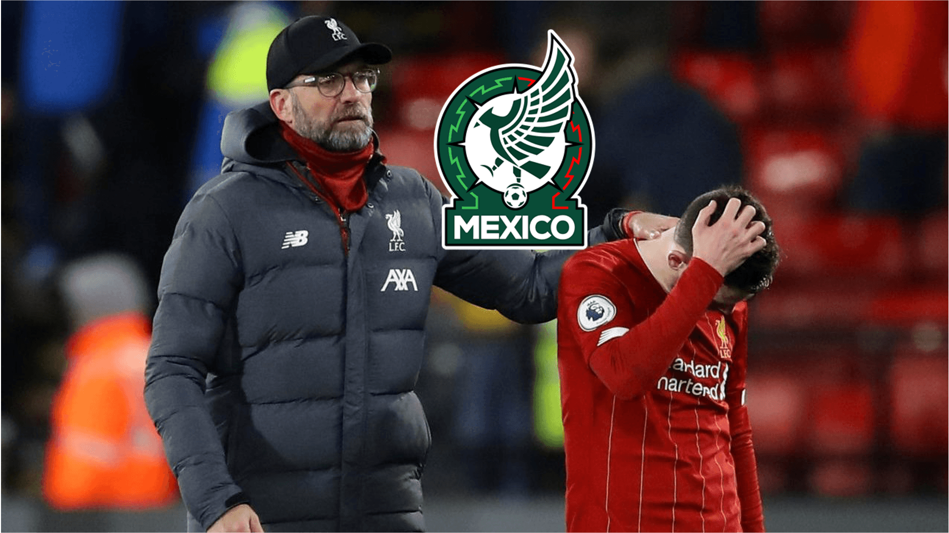 Jürgen Kloop consuela a un jugador del Liverpool (Fuente: Reuters)