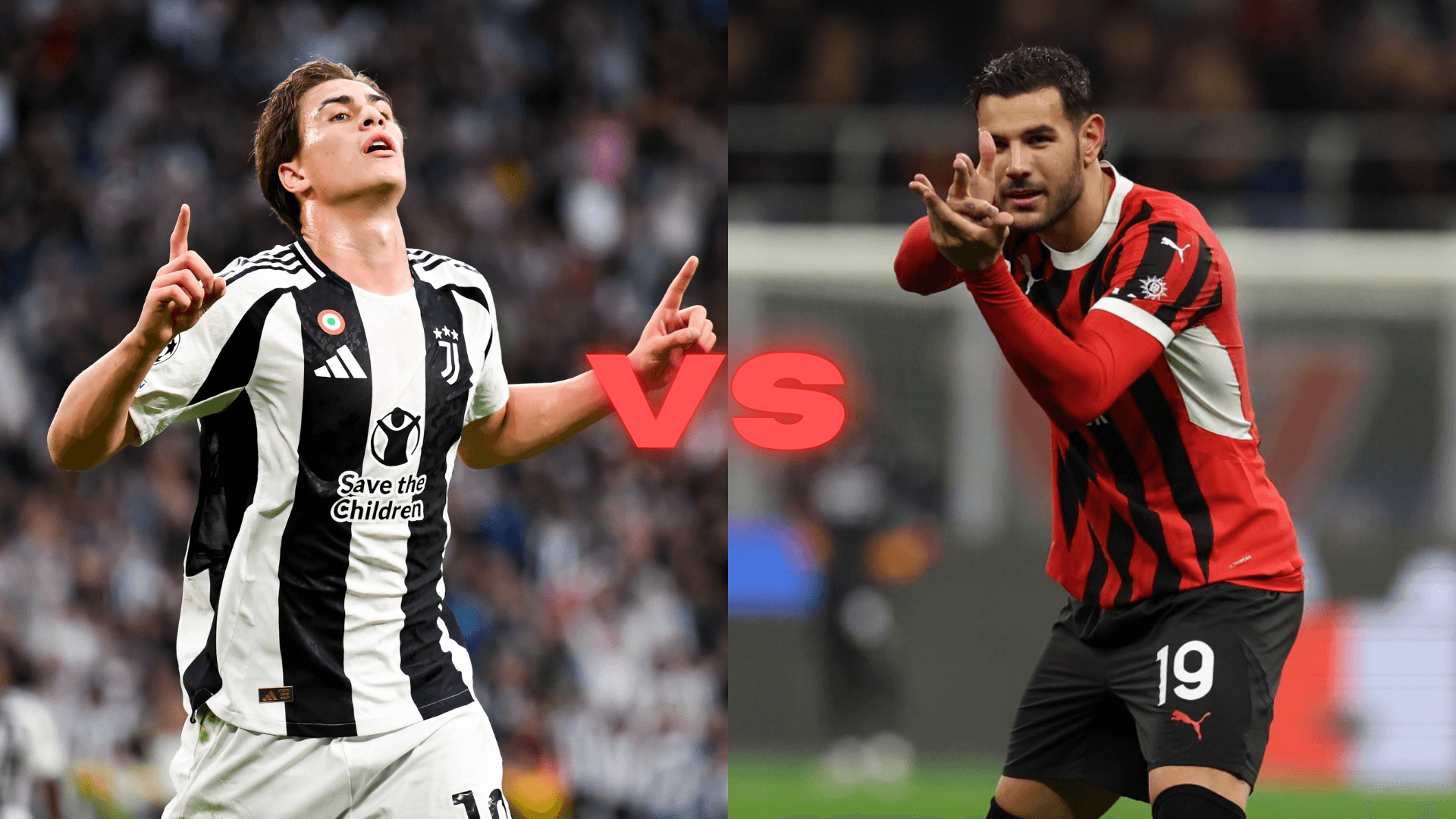 Juventus vs AC Milán | Fotos: @Juventusfc y @ACMilan