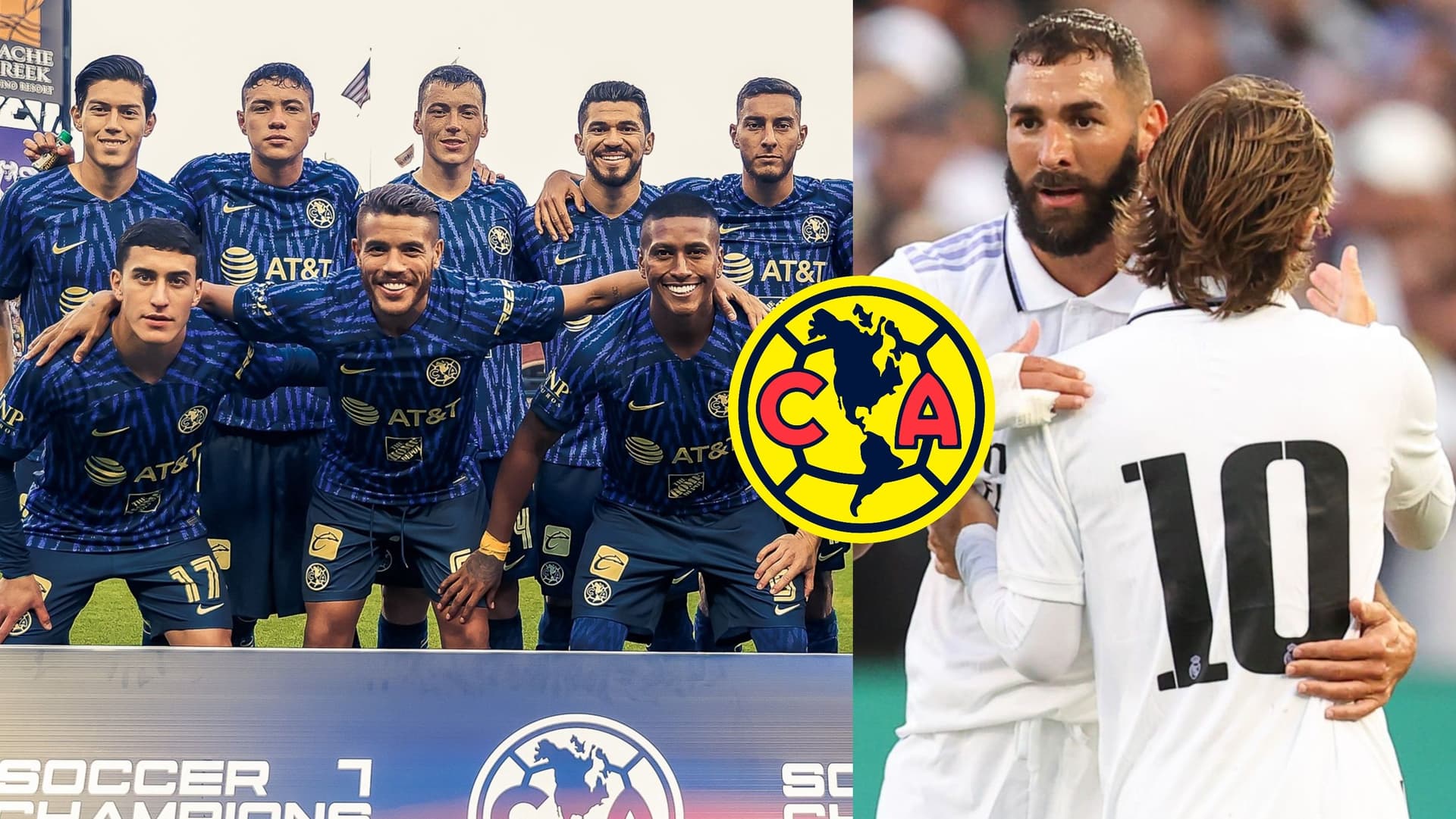 Karim Benzema se quedó sorprendido con uno de los jugadores del América al que enfrentó