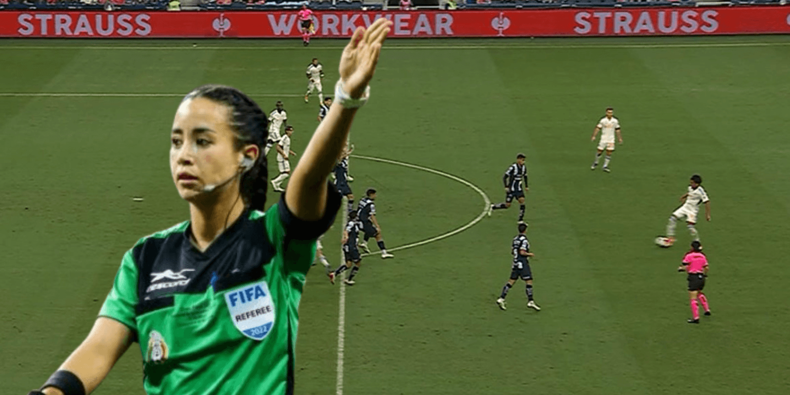 Katia Itzel en el Rayados vs Cincinnati / FOTO MILENIO