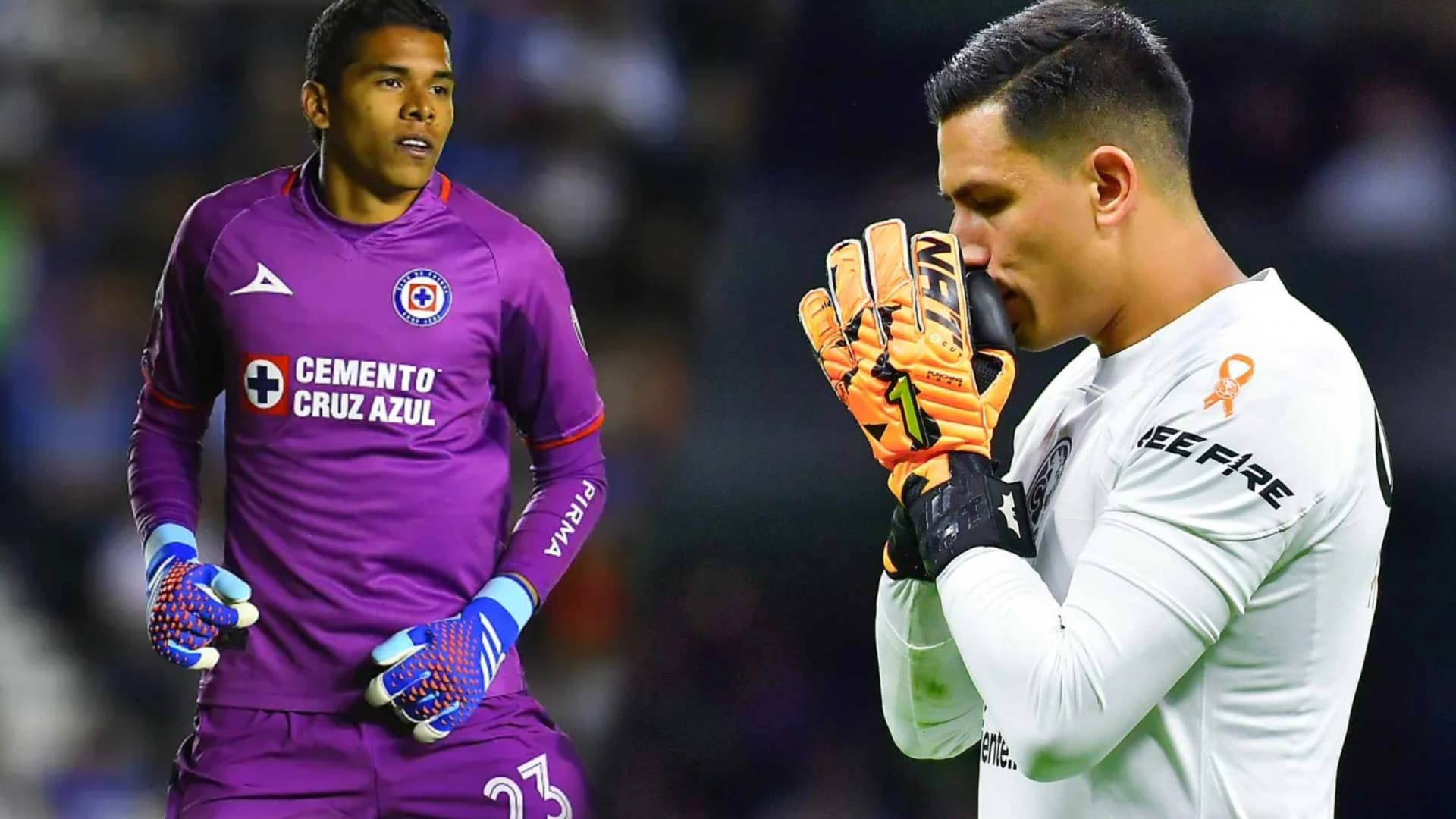 Kevin Mier con Cruz Azul y Luis Malagón con el Club América