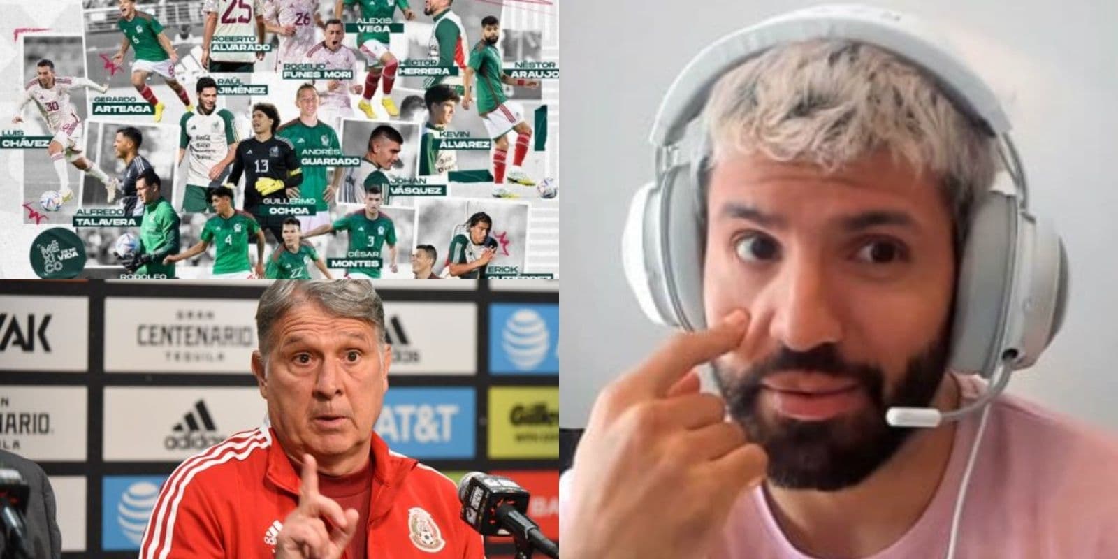 Kun Agüero da su sorpresiva opinión luego de la polémica convocatoria de Tata Martino para jugar el mundial con el Tri.