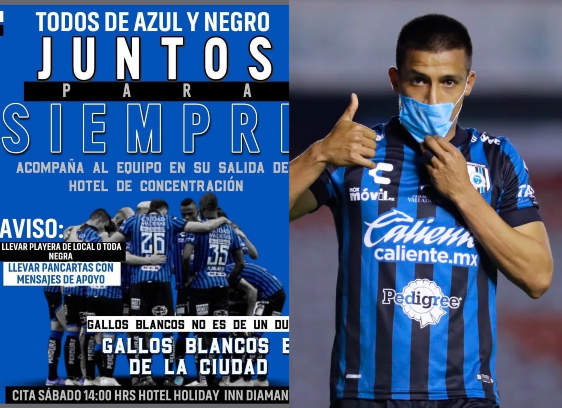 La afición queretana pondría una fecha de despedida para Gallos Blancos.