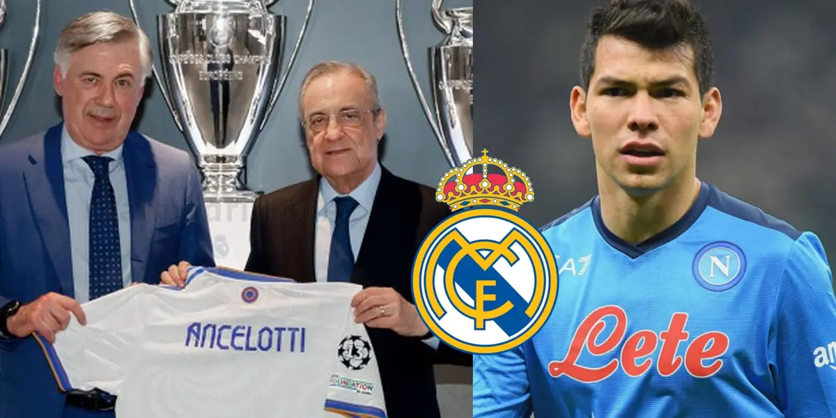La combinación Hirving Lozano y Carlo Ancelotti en el Real Madrid por fin tendría una respuesta del Napoli