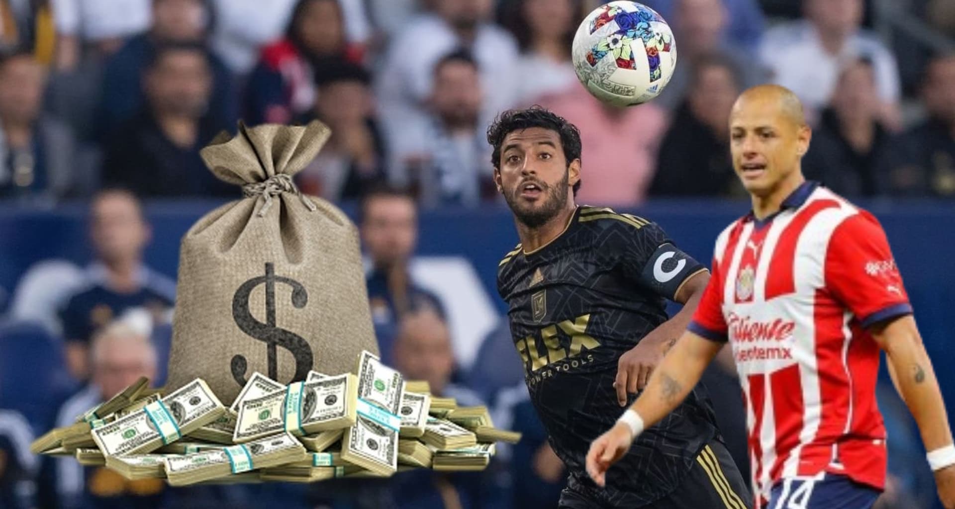 La diferencia de salario entre CH 14 en Chivas y Vela en el San José