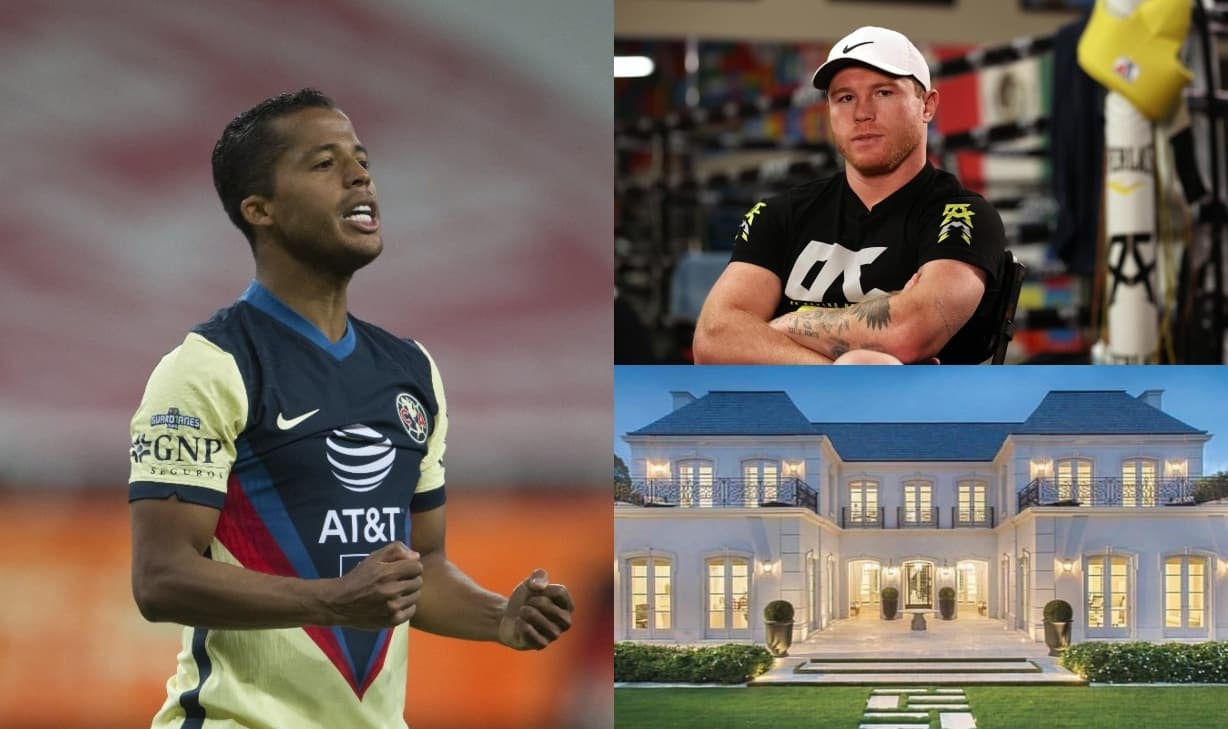 La diferencia entre la mansión de Saúl Canelo Álvarez en Guadalajara y el lujo de Giovani dos Santos.